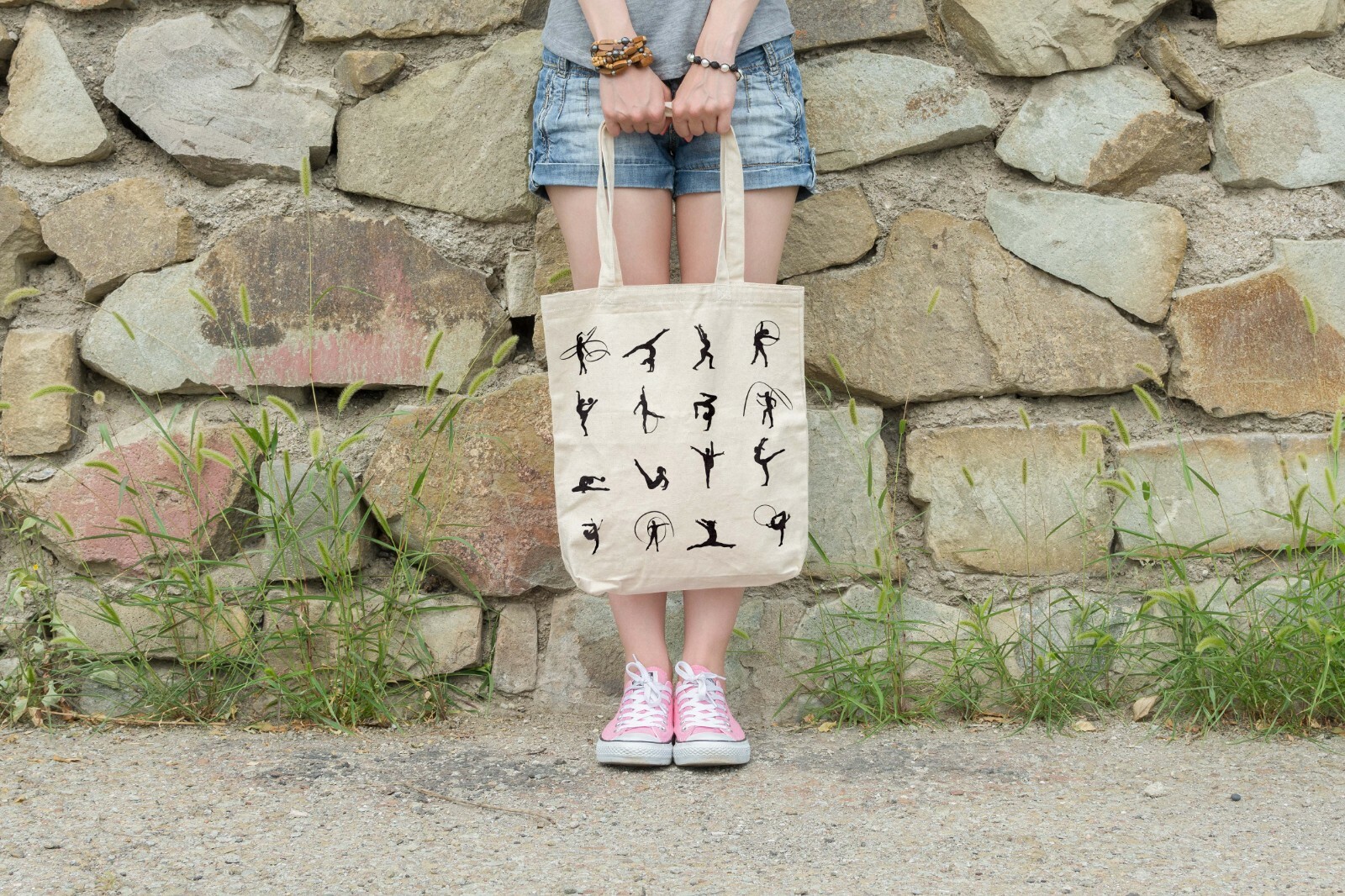 Gymnastics Tote, Grocery Tote, 100% Premium Cotton Canvas Tote
