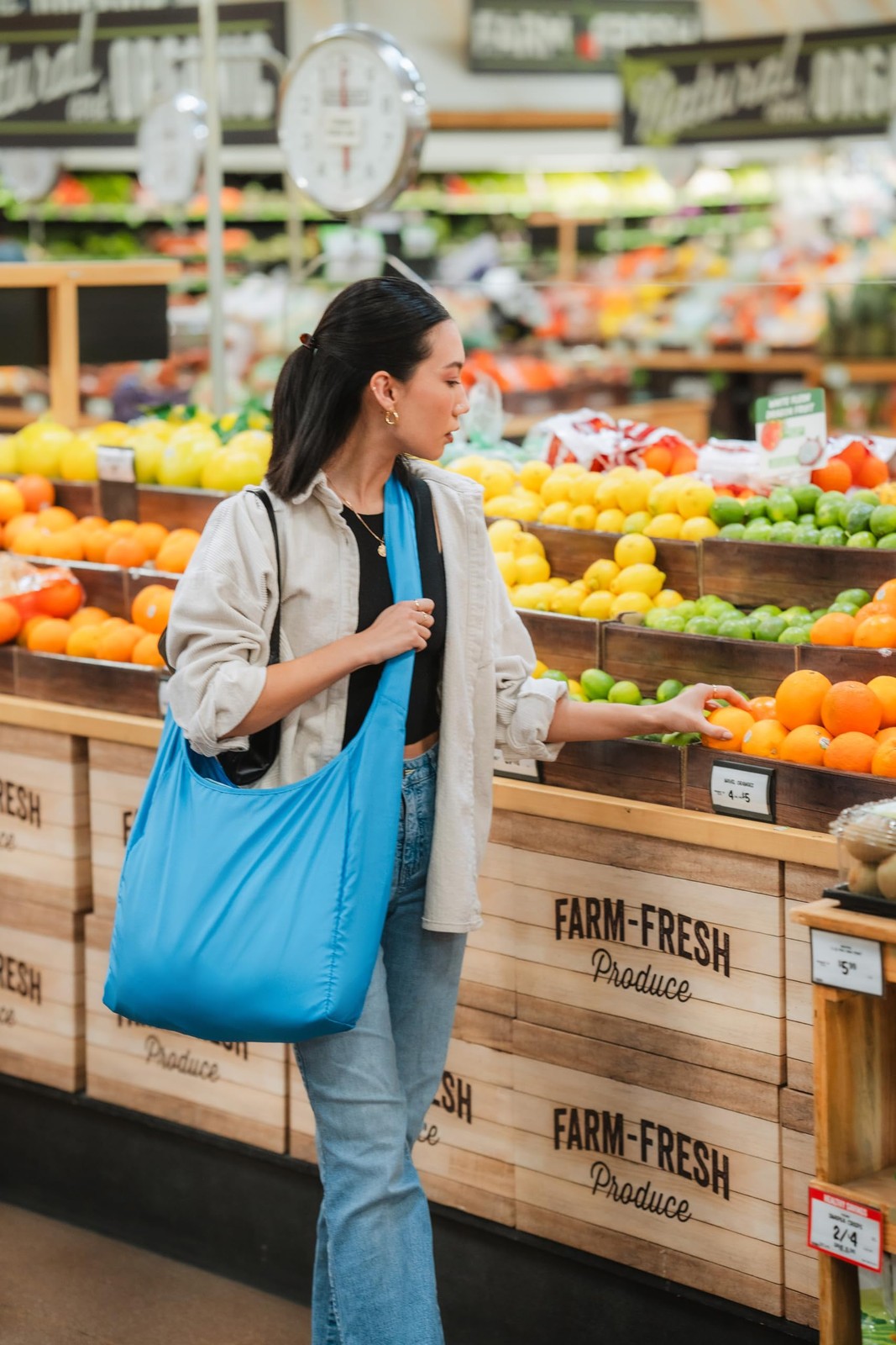 Sling rePETe + Refine | Eco-friendly Messenger-Style Reusable Tote Bag (Obsid…