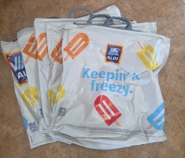 ALDI Reusable Grocery Shopping Bags Refrigerated / Cold (5 Pack)
