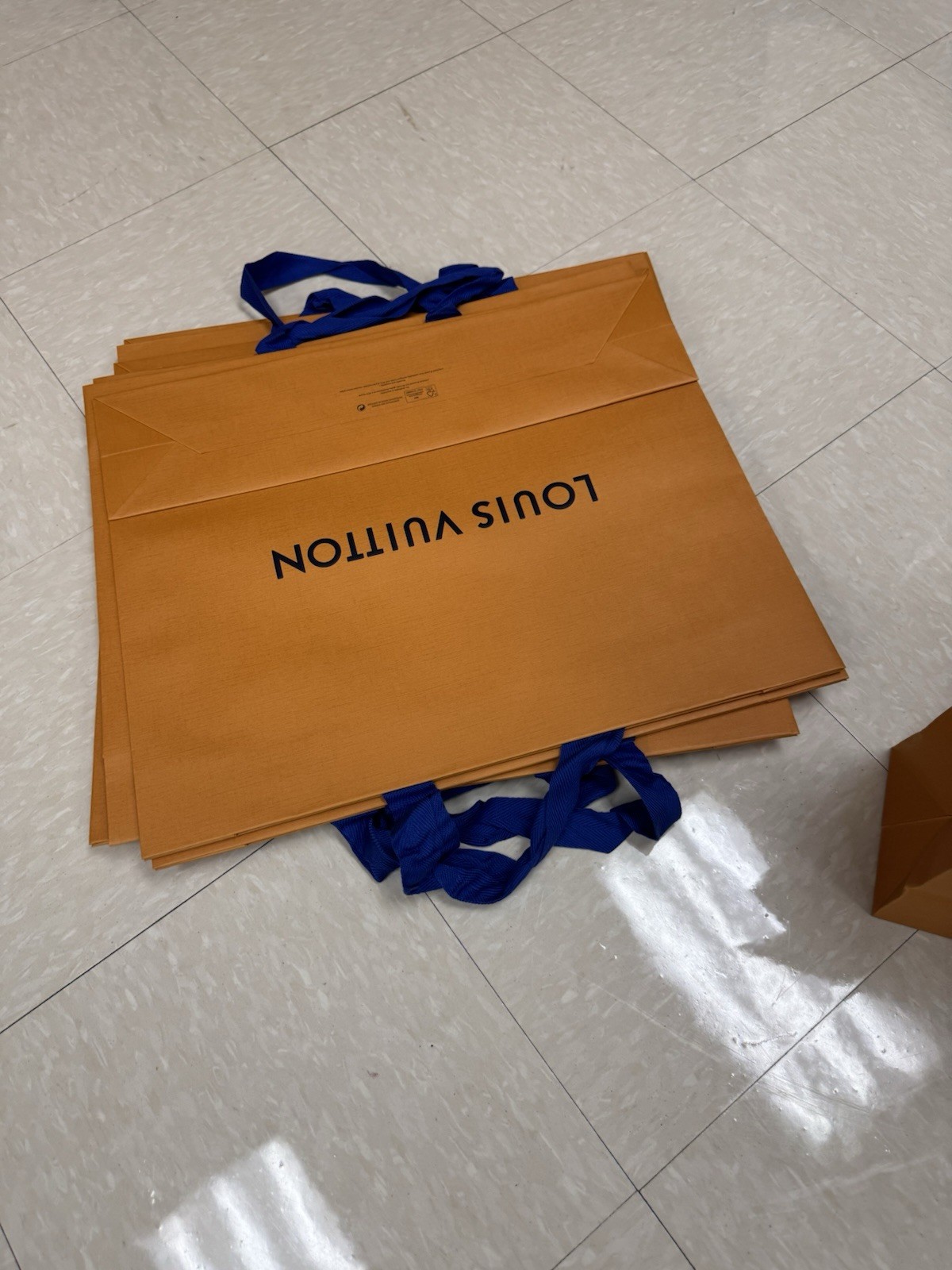 Set of 10-LOUIS VUITTON Large Shopping Tote Gift Bags Authentic