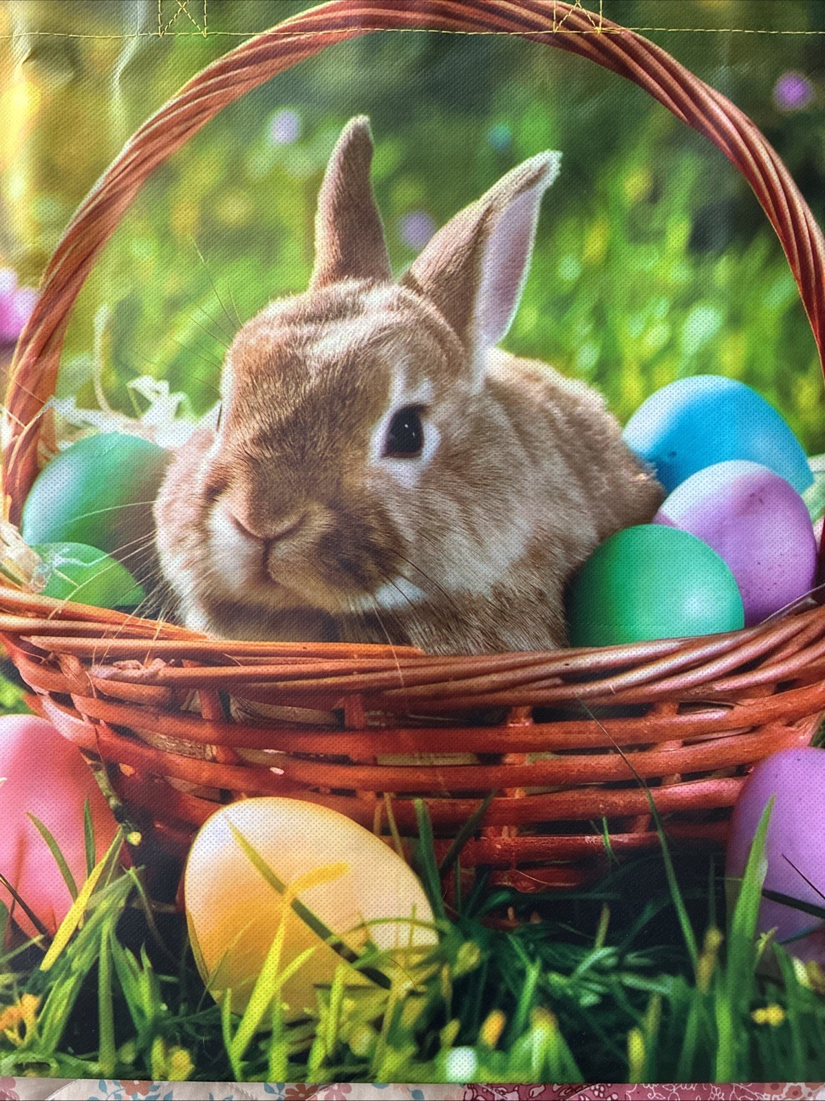 Kohls Easter Bunny reusable shopping bag tote