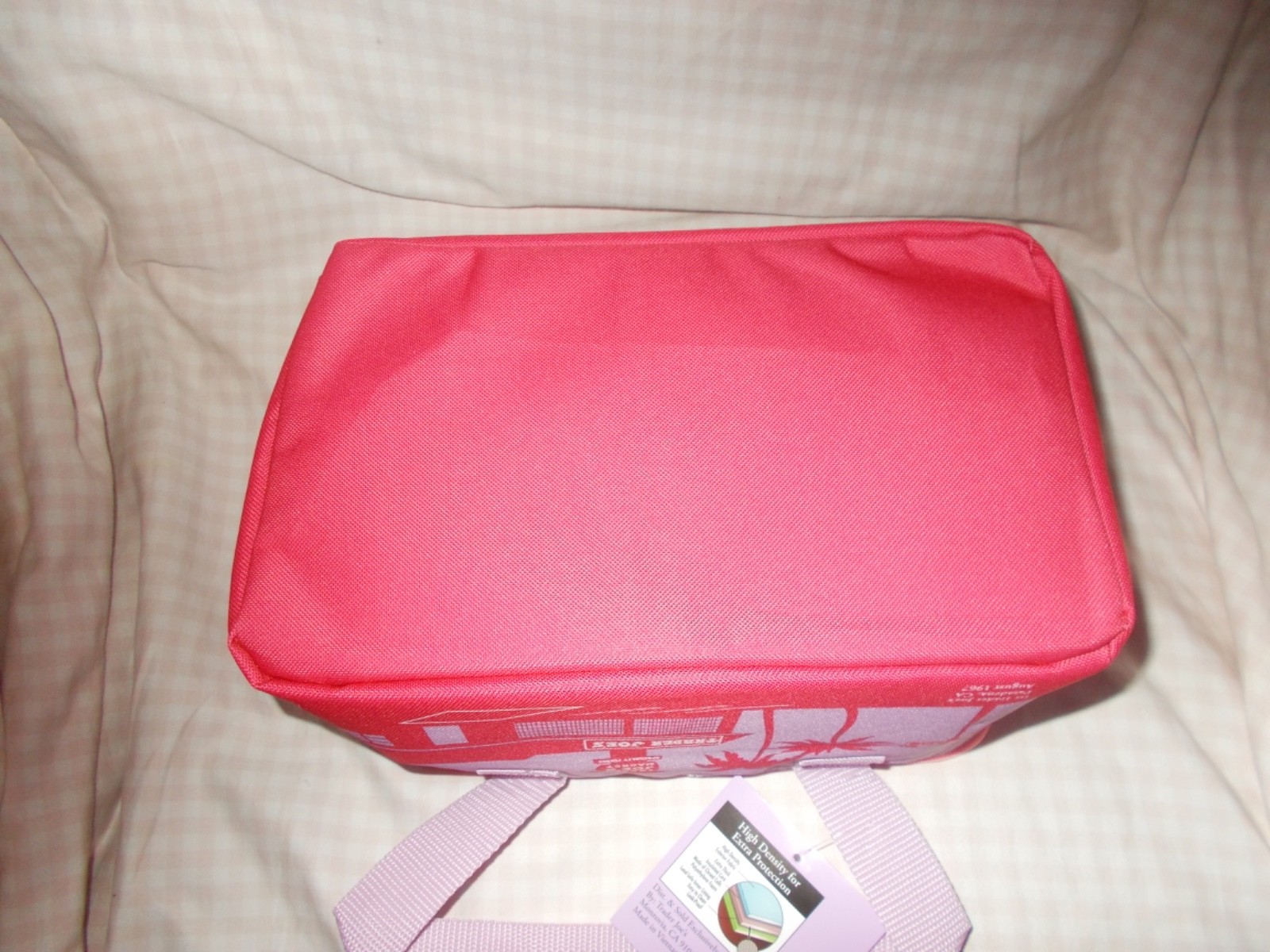 Trader Joes Mini Insulated Tote Summer Collection Violet With Pink Zipper 2026
