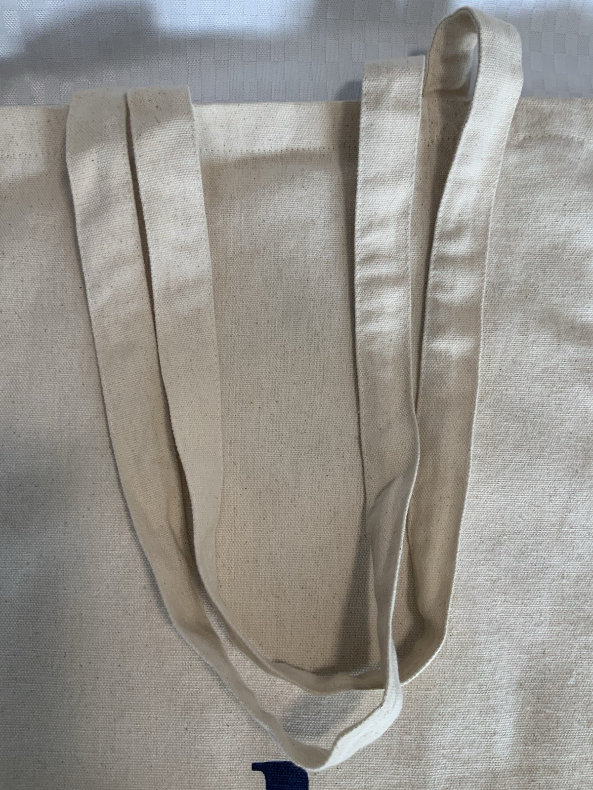 Brooklinen Unisex Tote Bag Grocery Travel Beige Logo 100% Cotton