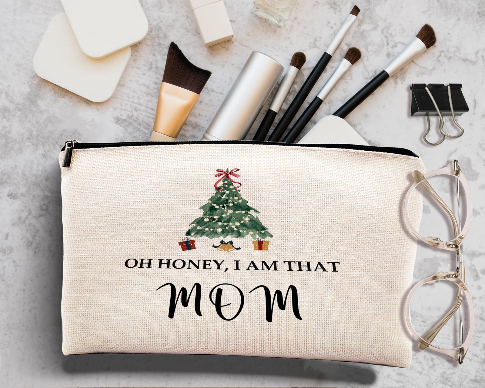 kdqua Mom Gifts Makeup Bag, Best for Christmas from Sons