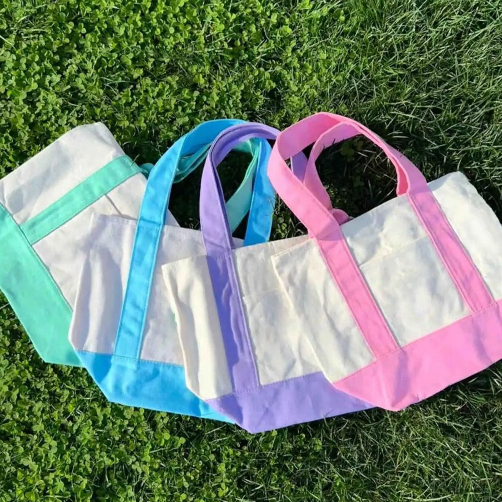 Canvas Tote Bag Large Canvas Tote Bag Reusable Grocery Carrier Fashionable Shopp