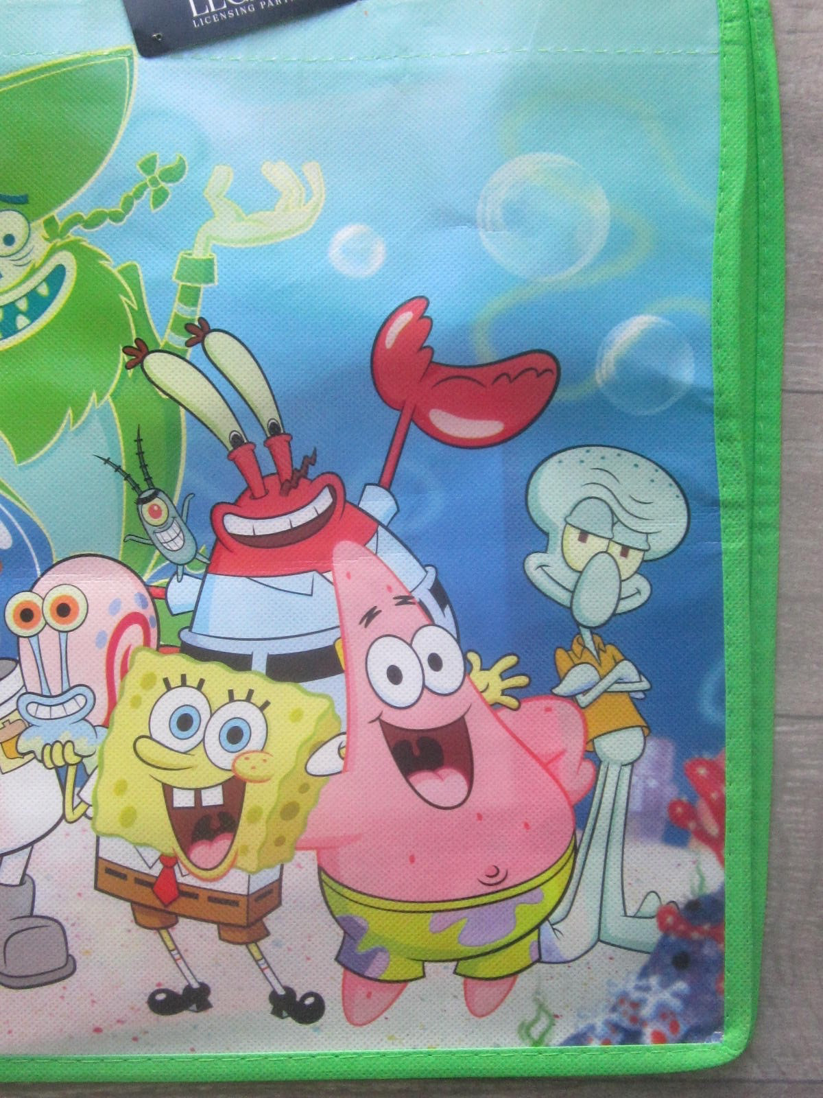 Nickeloden SpongeBob SquarePants 13″x 13″ x 6″ Shopping Bag/Tote With Handle New