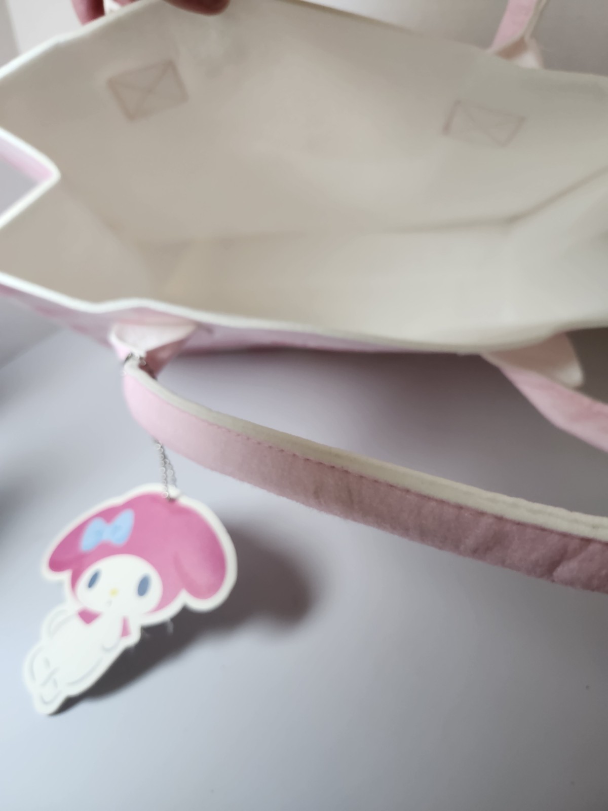 Sanrio My Melody Pink Checked Foldable Tote