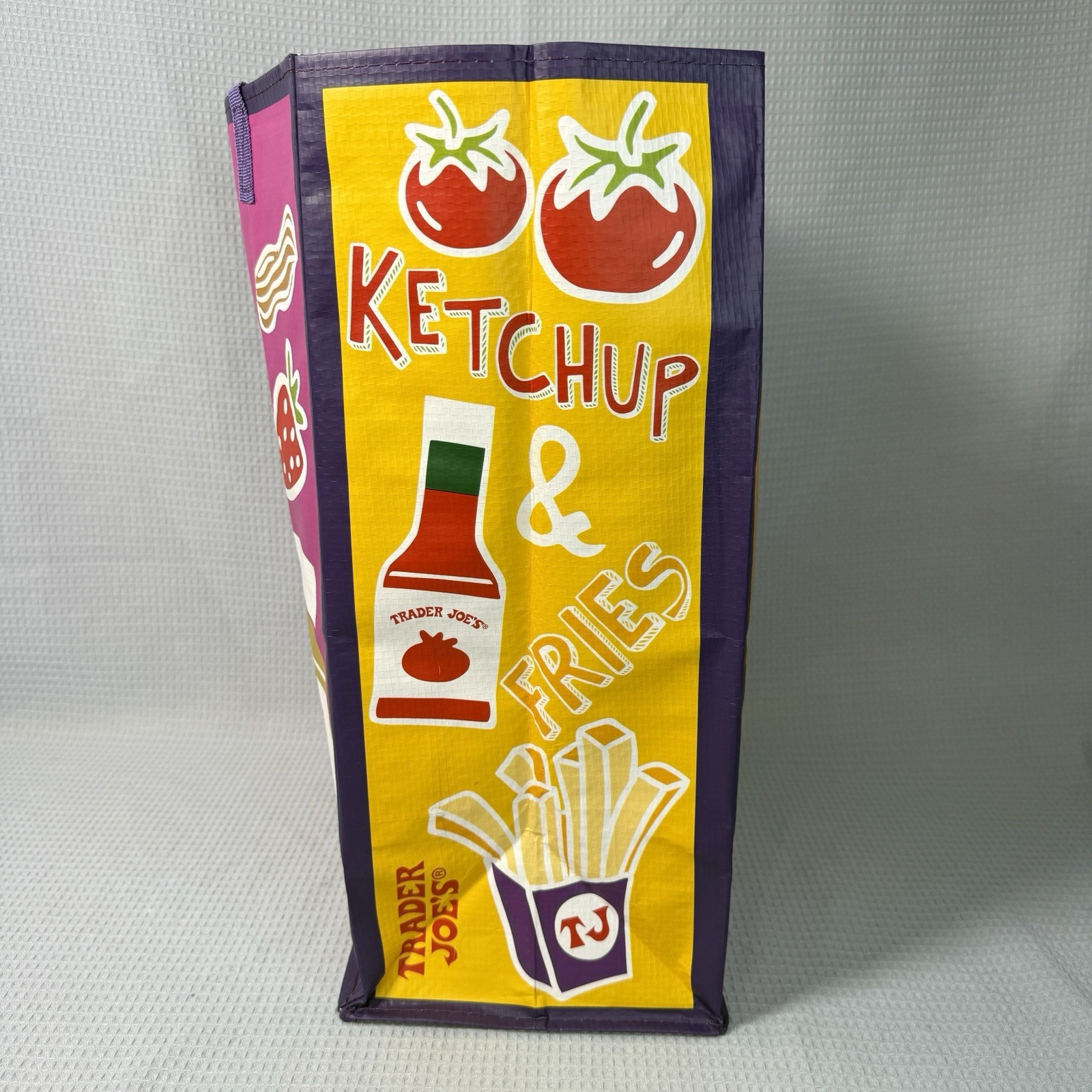NWT Trader Joe’s PBJ Mac Cheese Souvenir Bag Reusable Shopping Grocery Tote Bag