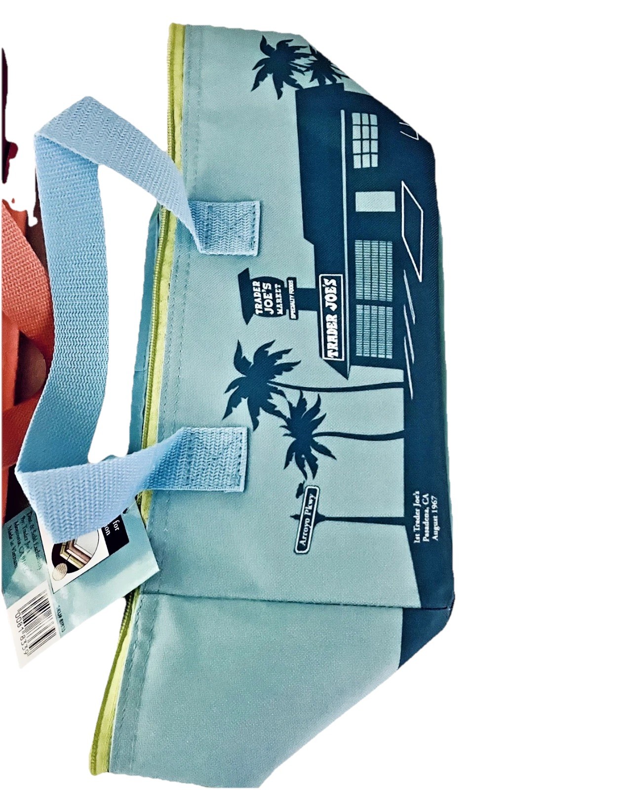 Trader Joe’s Mini Insulated Bags (Set of Two) – Teal and Peach (1.5 Gallons) NWT
