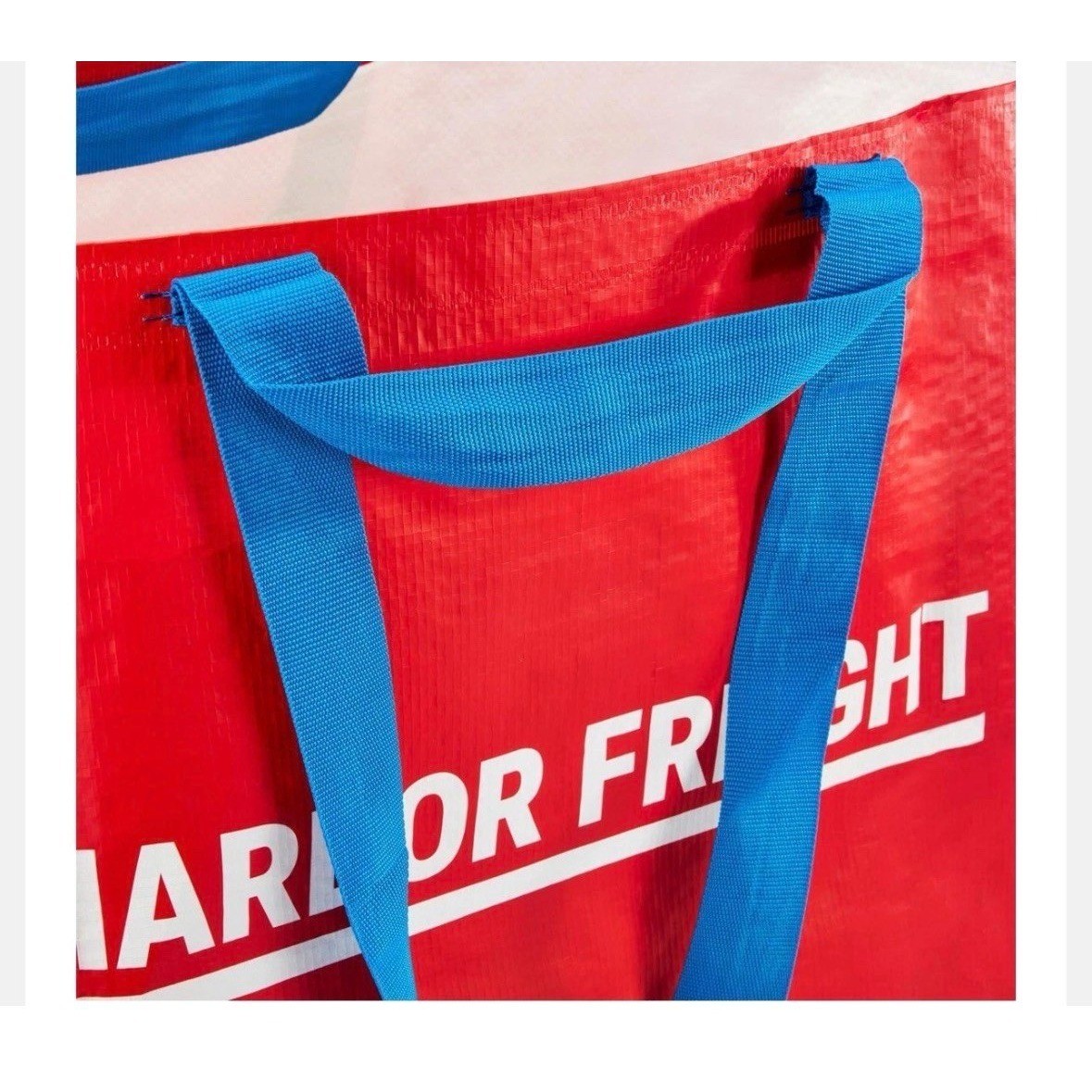2 Pack Harbor Freight XXL Reusable Tote Bags Red 55 lb. / 19 Gallon FRAKTA Bags
