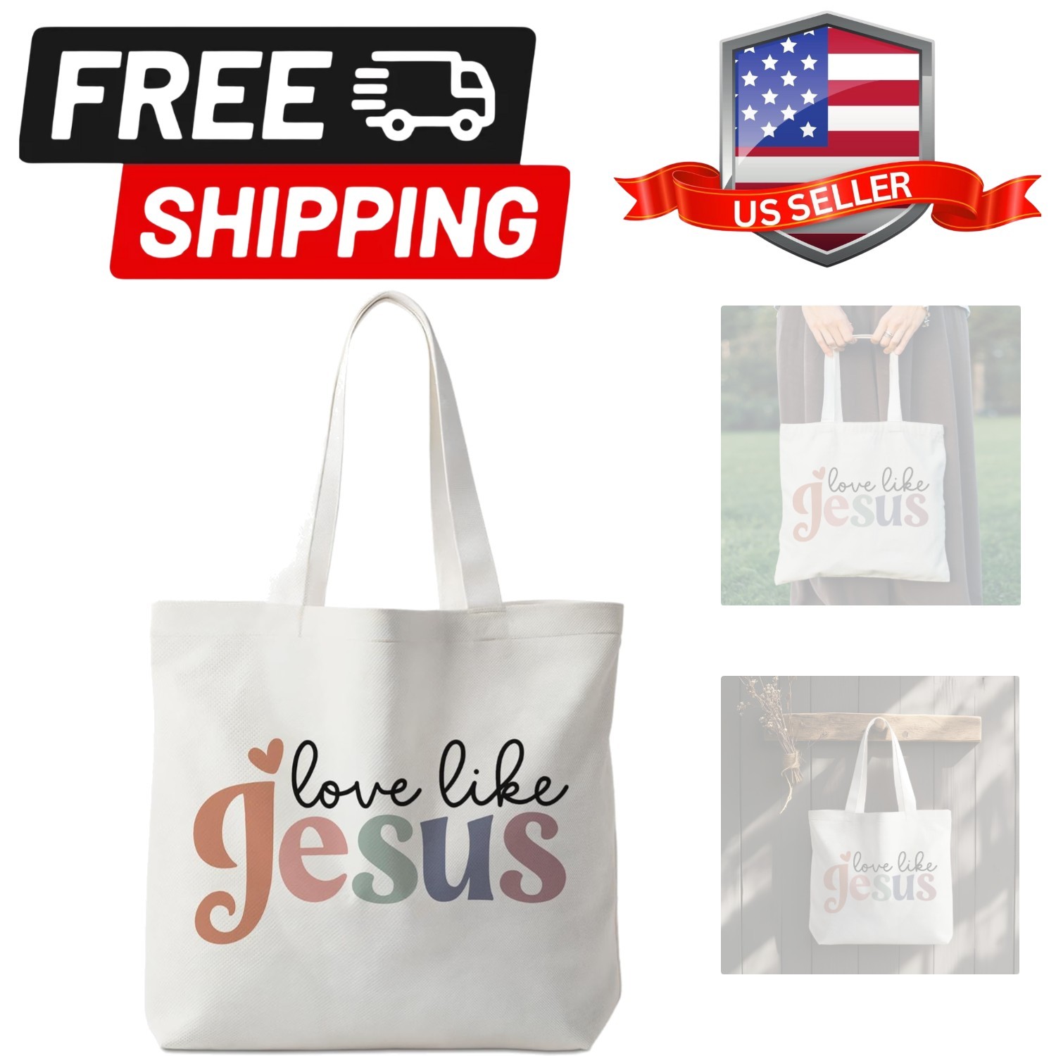 Tote Bag Gifts for Women, Canvas Aesthetic Reusable Grocery Bags Shopping Bags
