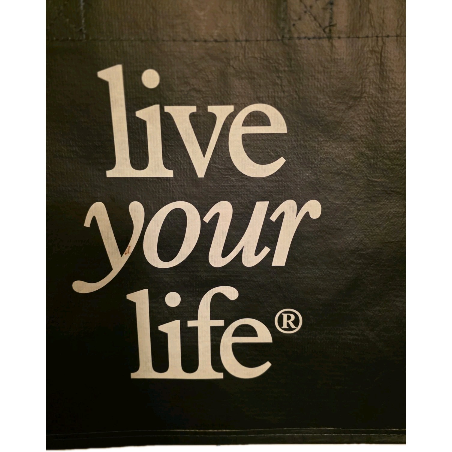 American Eagle Med. Reusable Shopping Bag Dark Blue ‘Live Your Life’