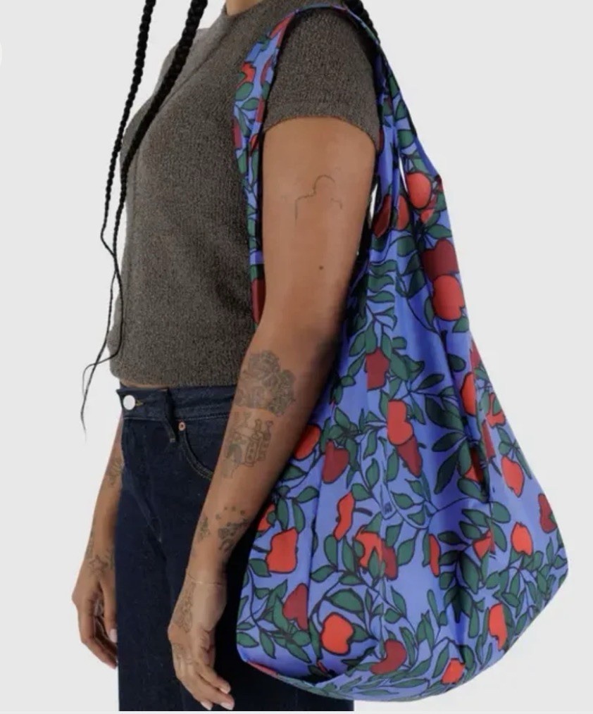 Big BAGGU Reusable Tote Bag Apple Tree NEW