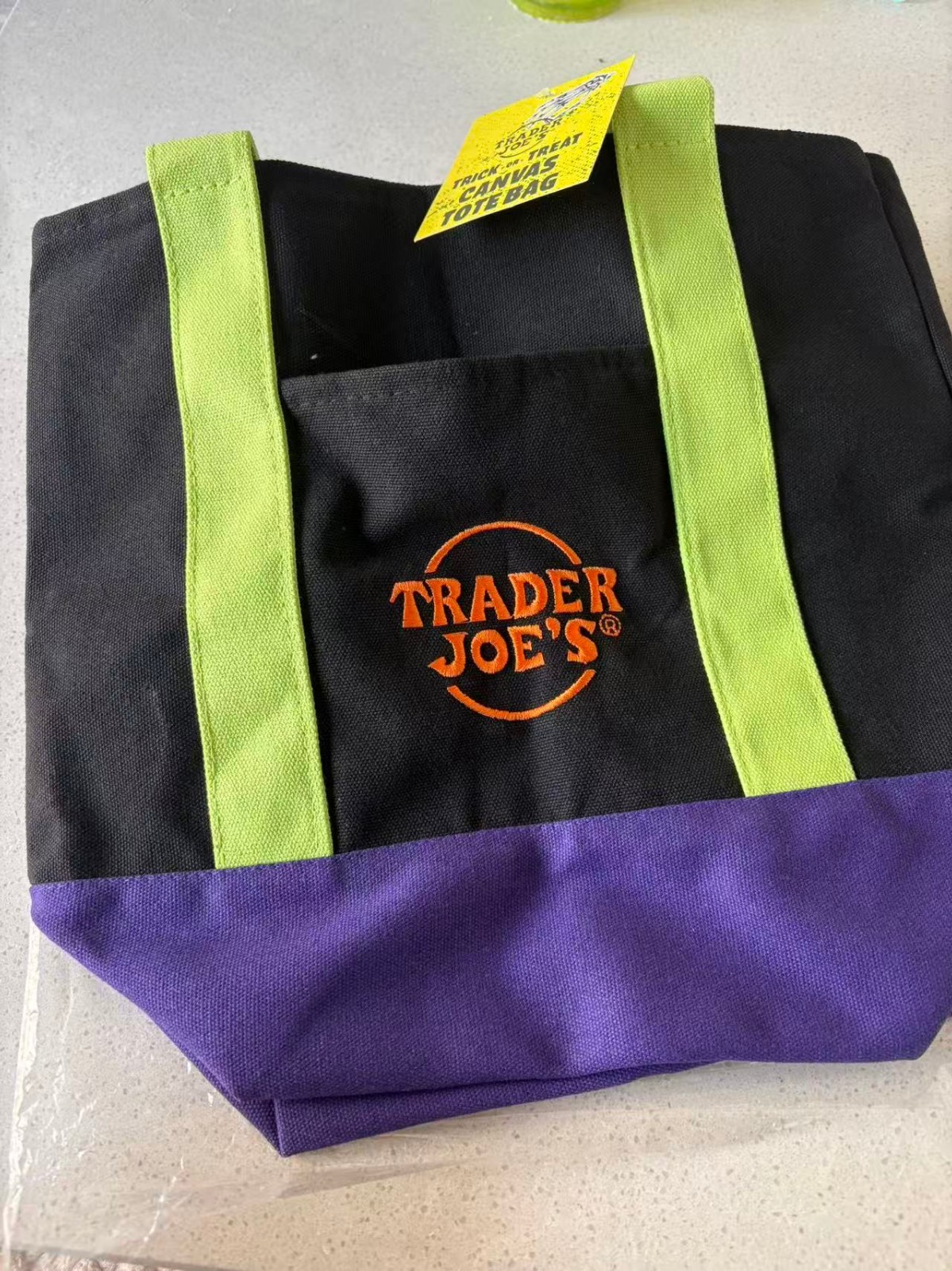 Colors Trader Joe’s Mini Pastel Canvas Tote Bag Simple canvas bag Foldable