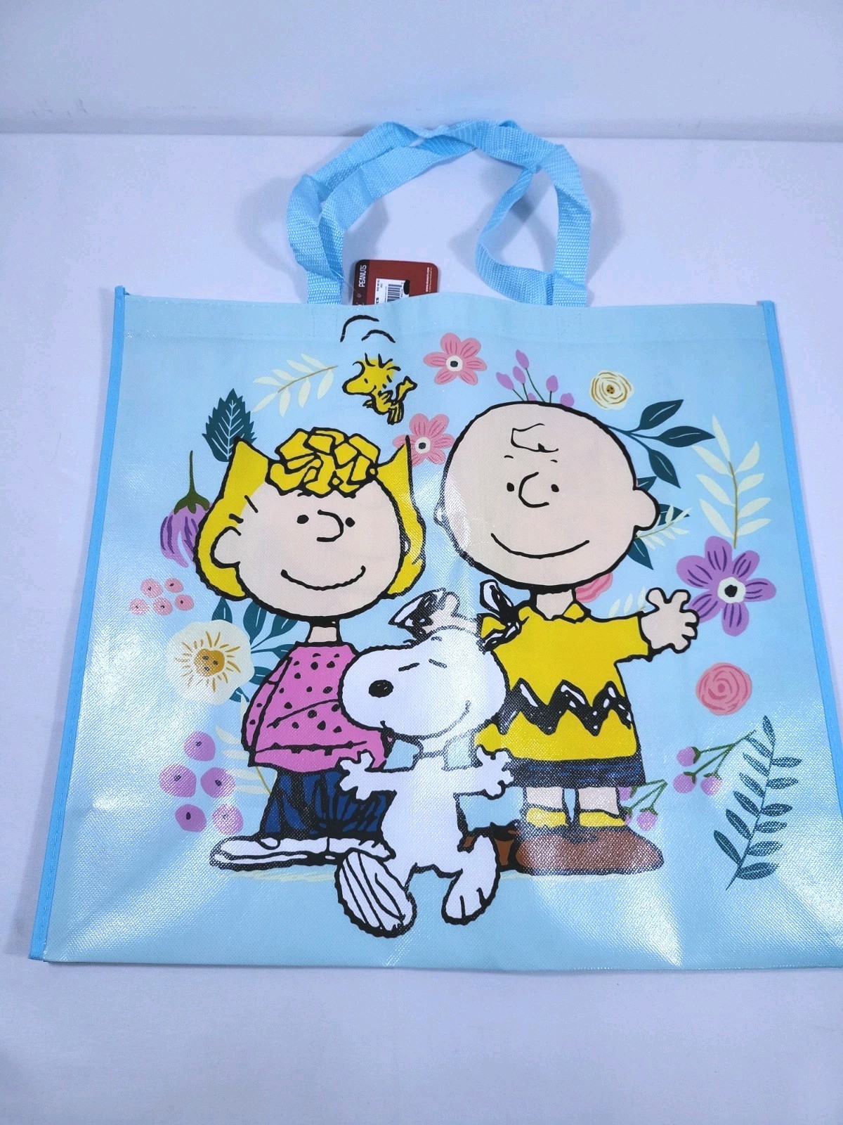 Peanuts Gang New Snoopy & Woodstock Reusable Shopping Bag Grocery Travel Bag