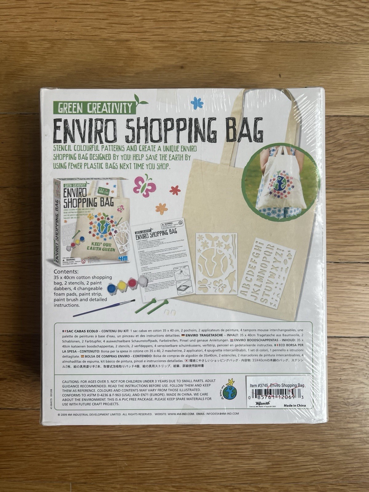 Green Creativity Enviro Shopping Tote Bag Craft Kit – NEW