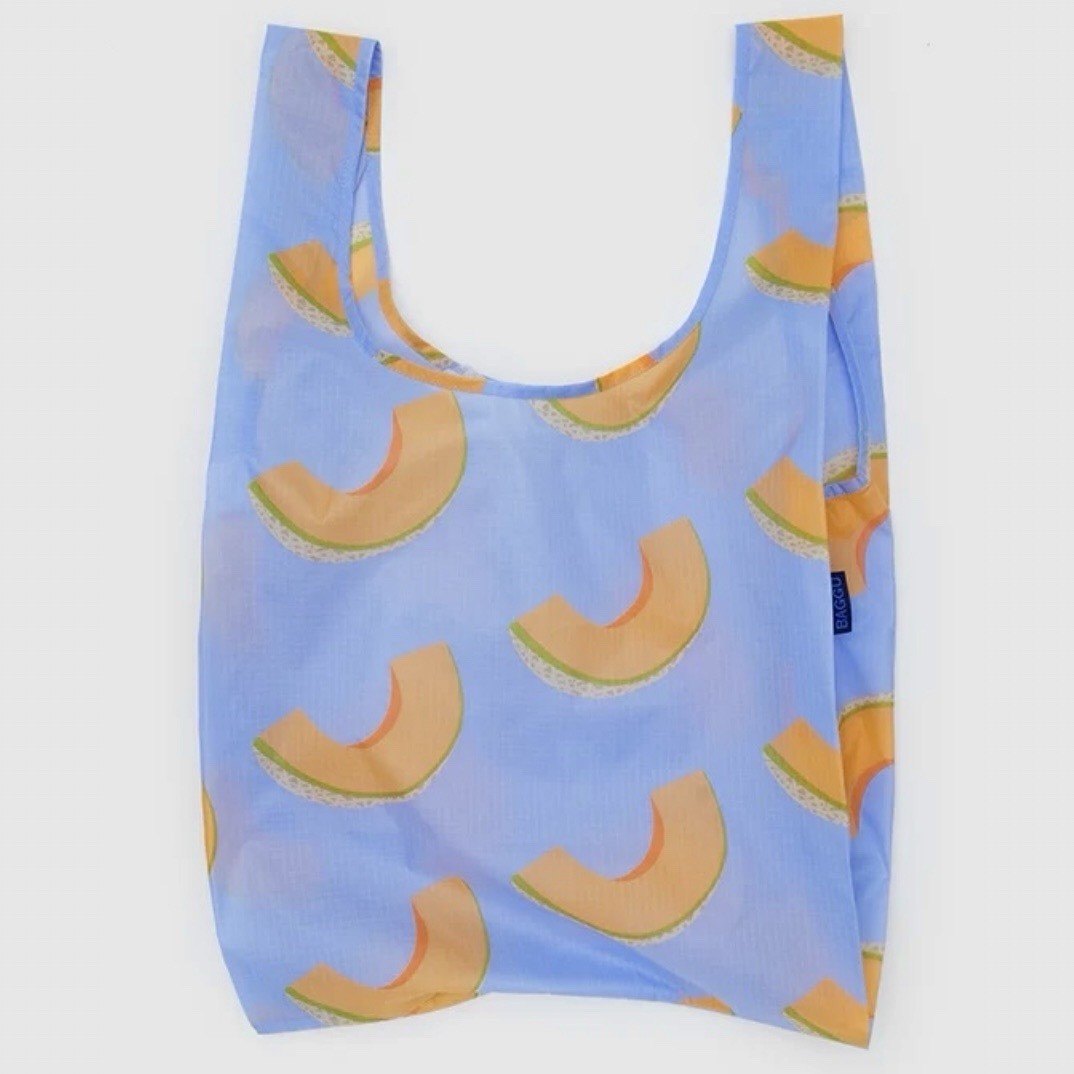 NEW! Baggu STANDARD BAG in “Cantaloupe Blue” — Recycled Nylon, SOLD OUT + RARE!