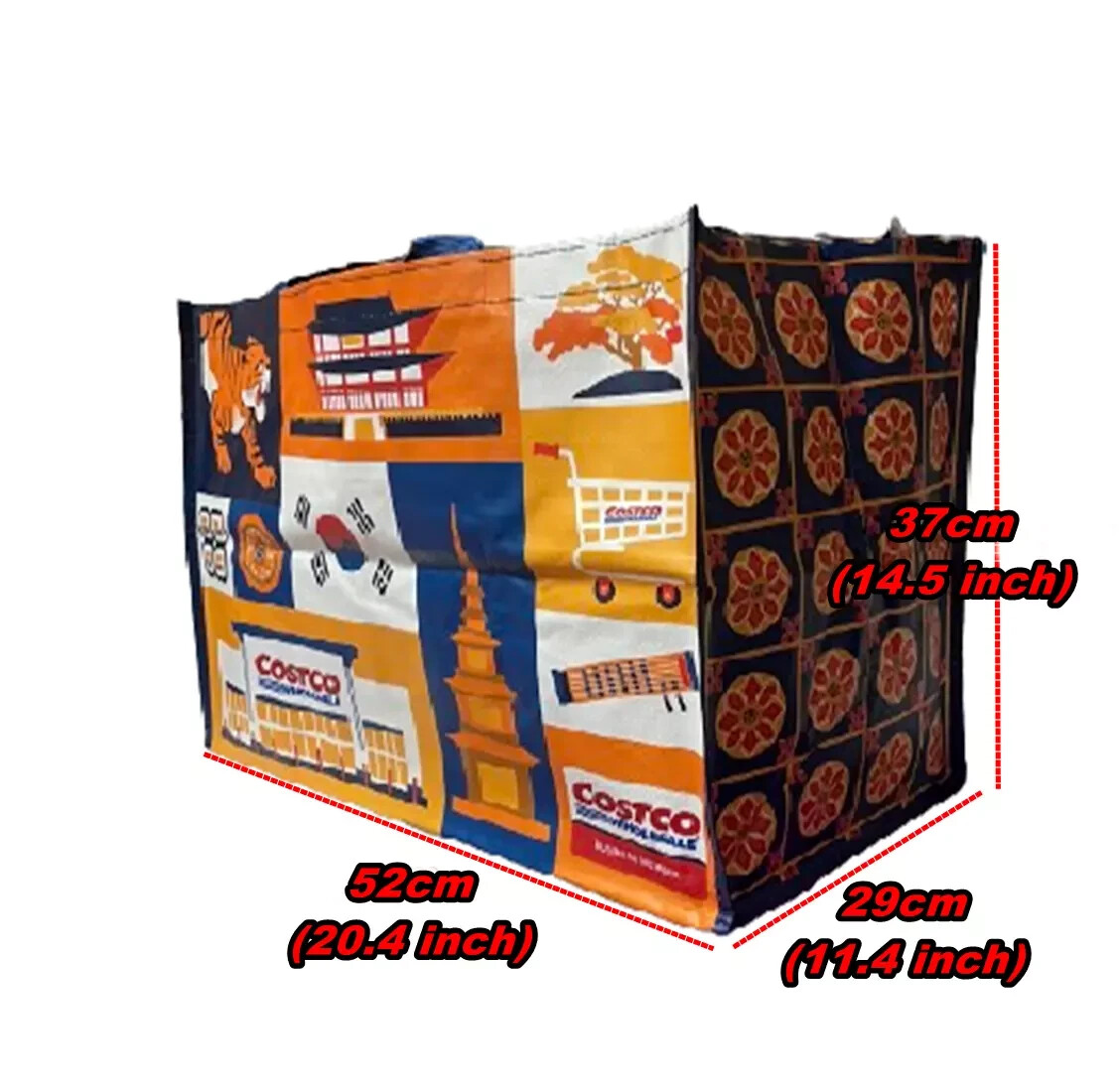 Costco Reusable Large Shopping Bag Korea Version