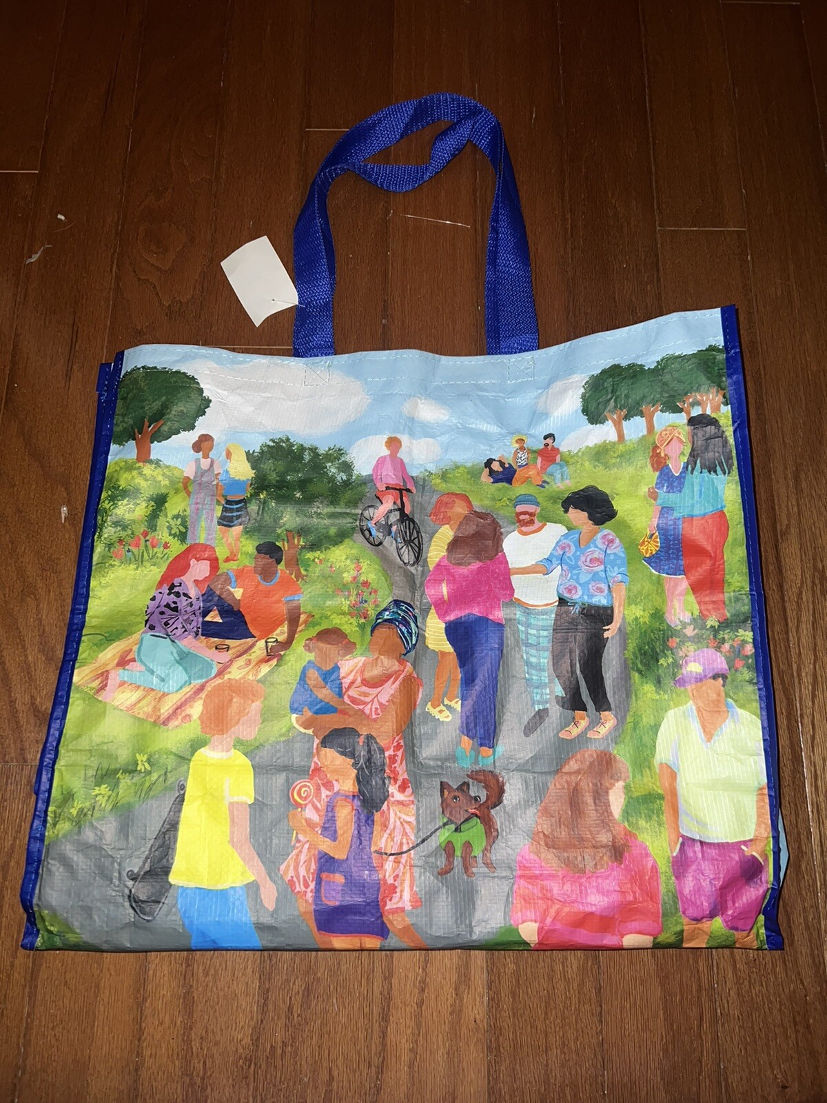 Reusable Shopping Travel Tote Community Shopping Gift Bag Home Goods 17 X 19