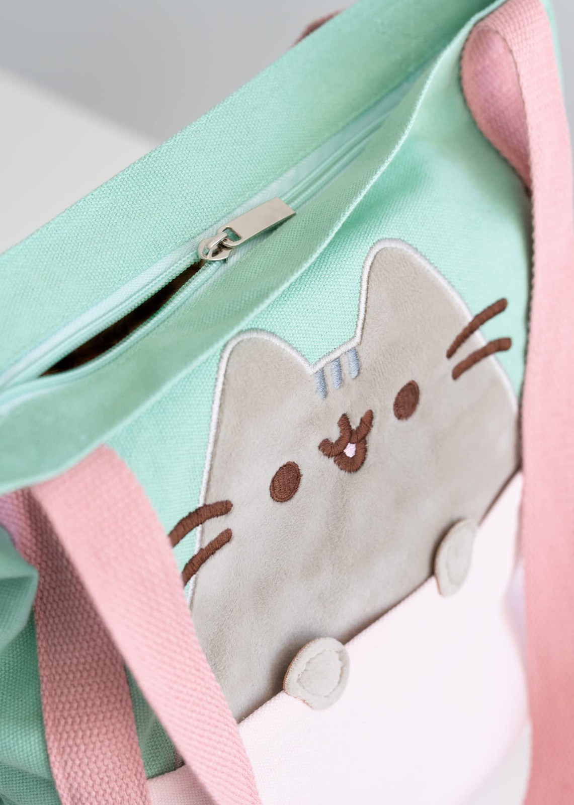 Official Pusheen Tote Bag – 14x16x2 Inches – Canvas Shopping Gift Bag – Cute …