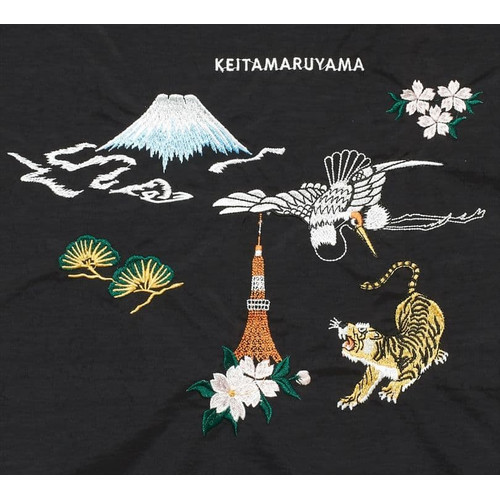 [US Tax Paid] Keita Maruyama Ball&Chain Japan Embroidered Tote Bag Black NEW