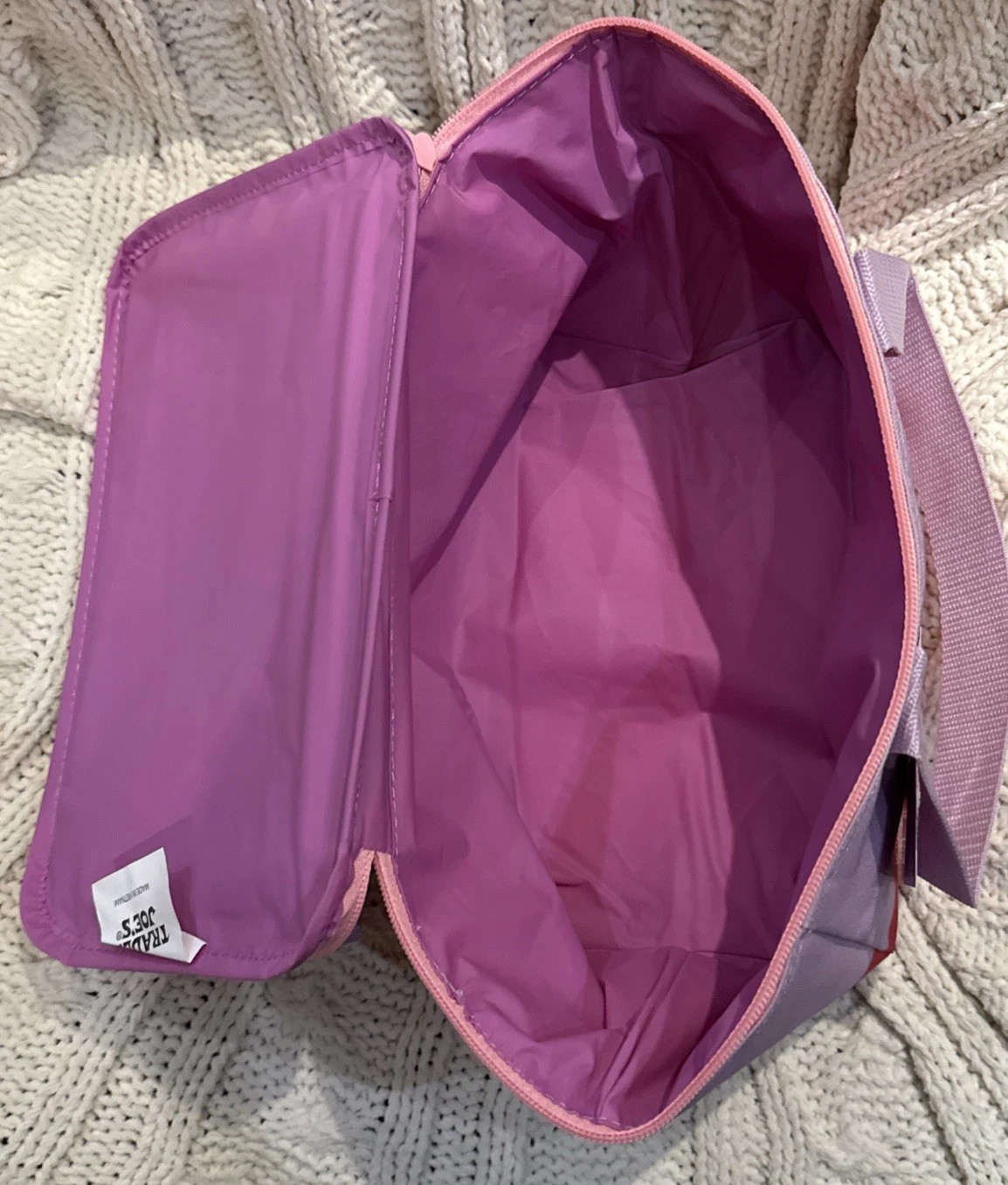 1 Trader Joe’s 2026 Mini Insulated Tote Bag-Lavender