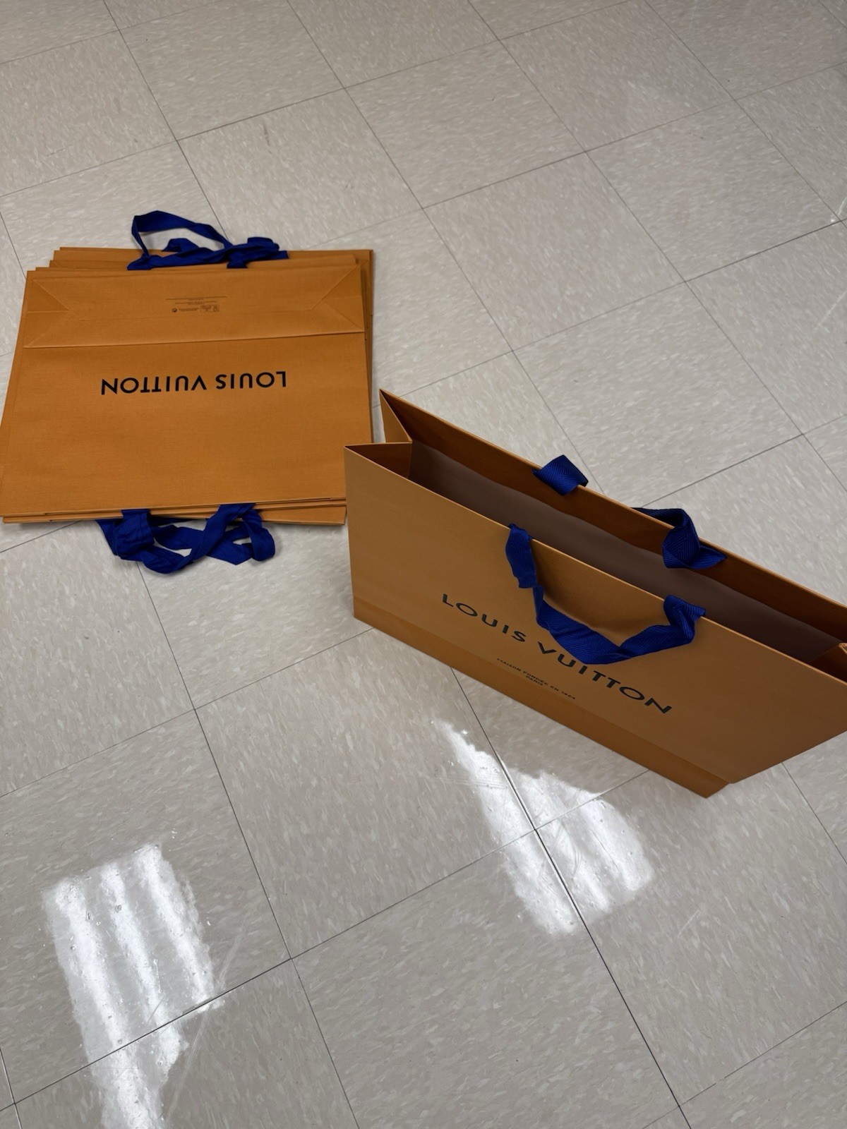 Set of 10-LOUIS VUITTON Large Shopping Tote Gift Bags Authentic