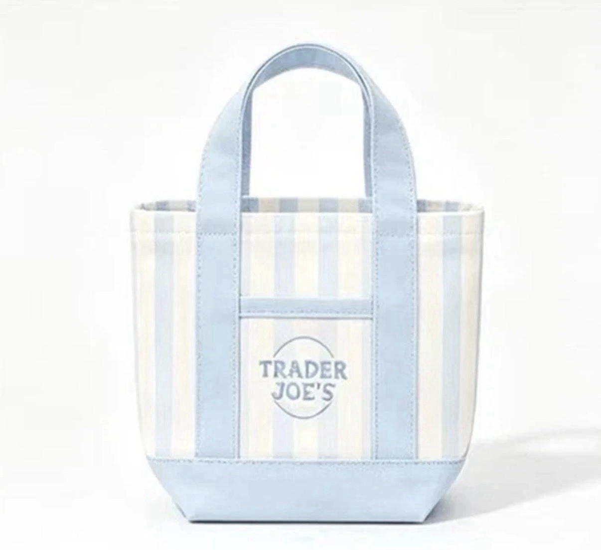 Trader Joe’s Mini Tote Bag 4-Pack Set Pink Blue Green Beige New
