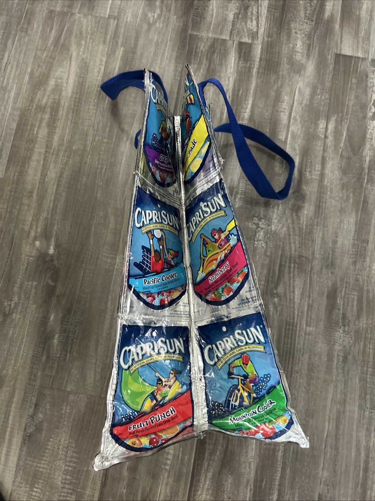 Capri Sun Pacific Cooler Pouch Shopping Tote Bag Recycled Reusable Terracycle