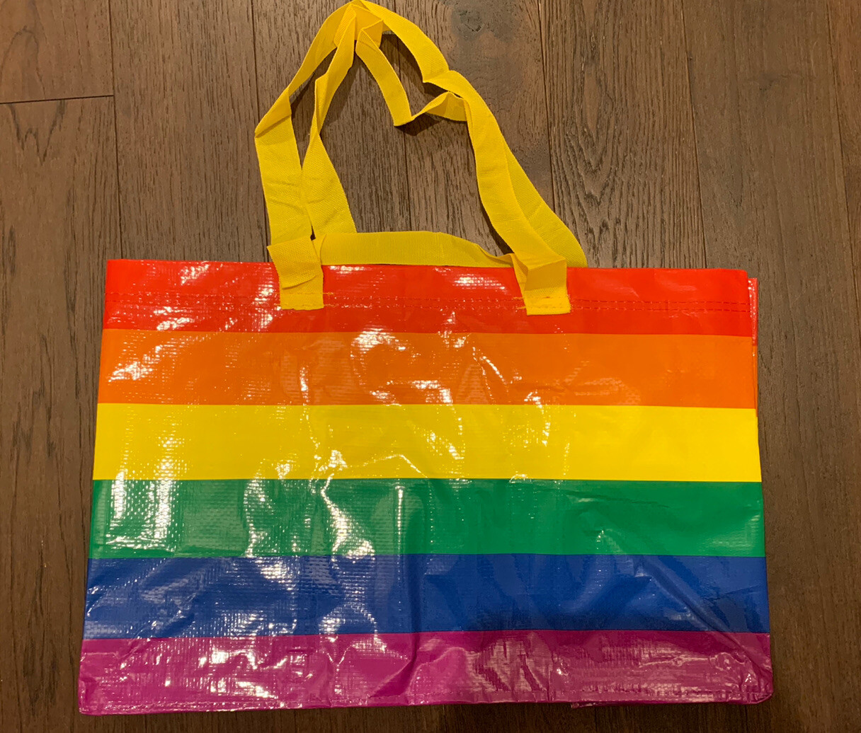 Ikea Storstomma Rainbow Bag Shopping Storage Gay Pride LGBT LGBTQ Kvanting