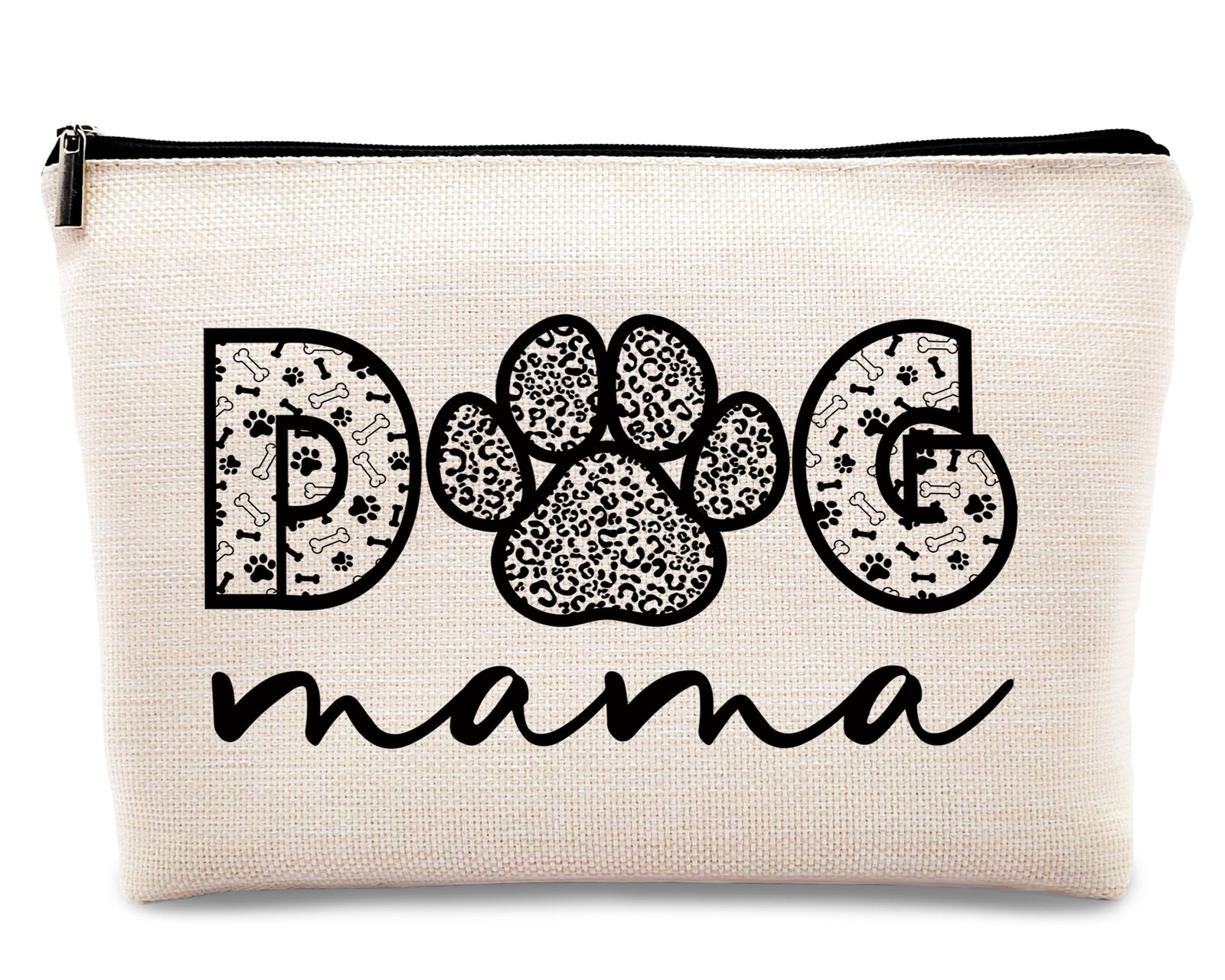 kdqua Dog Mom Makeup Bag, Christmas Gifts for Lovers Mama Women, mama