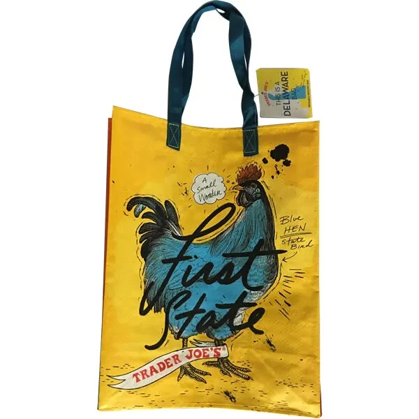 Trader Joe’s Reusable State/Region Tote Polypropylene Bag from Delaware 6 Gallon