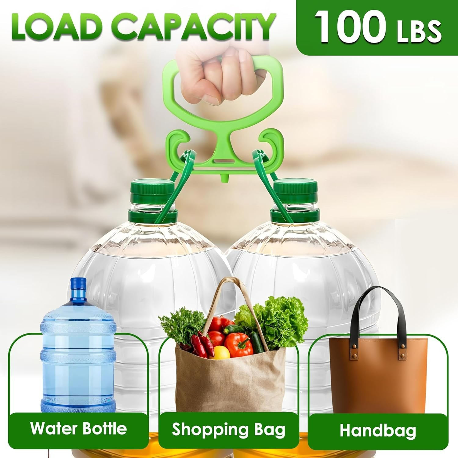 Heavy Duty 2-Pack Bag Carrier – Perfect for Shopping, Holds Up to 100lbs