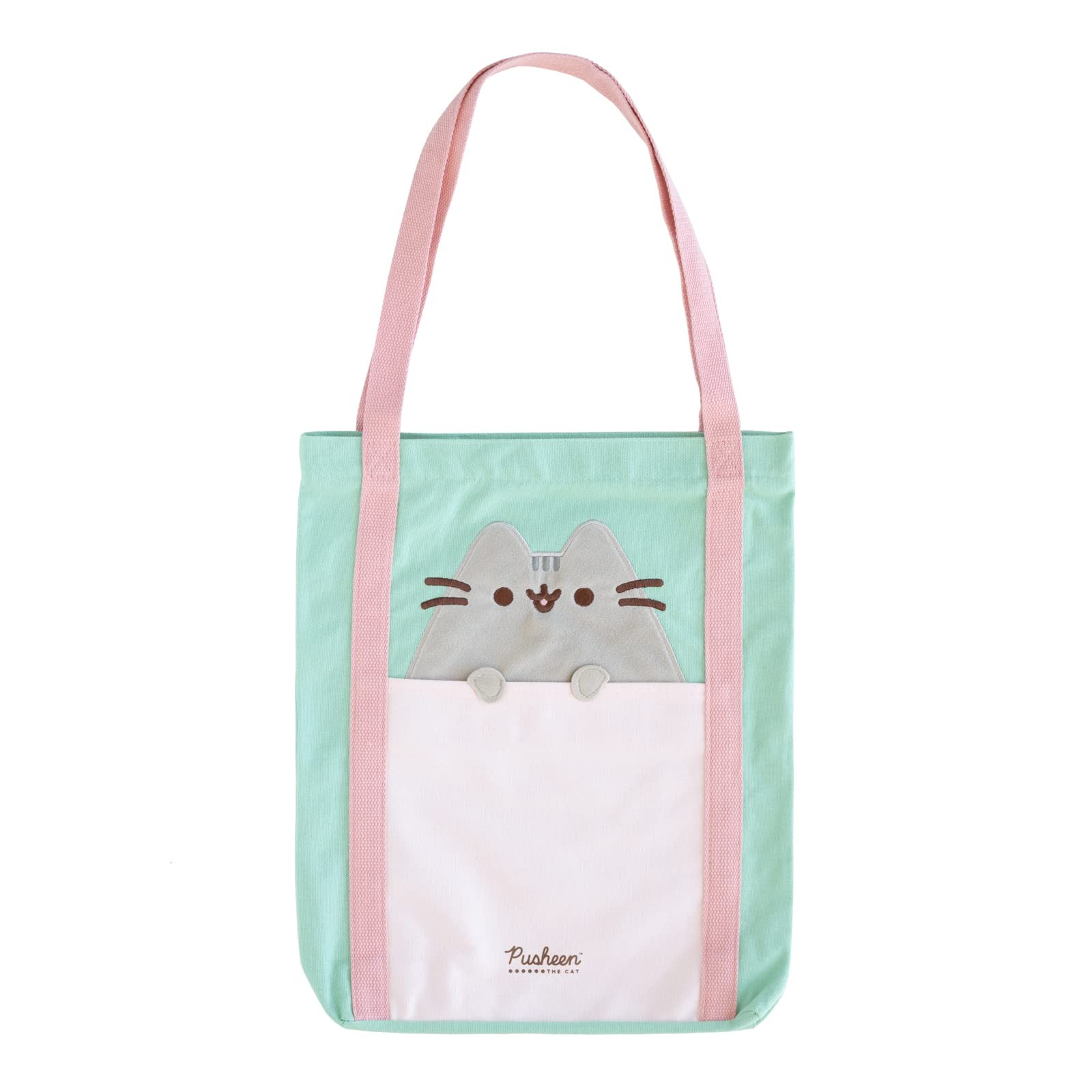 Official Pusheen Tote Bag – 14x16x2 Inches – Canvas Shopping Gift Bag – Cute …
