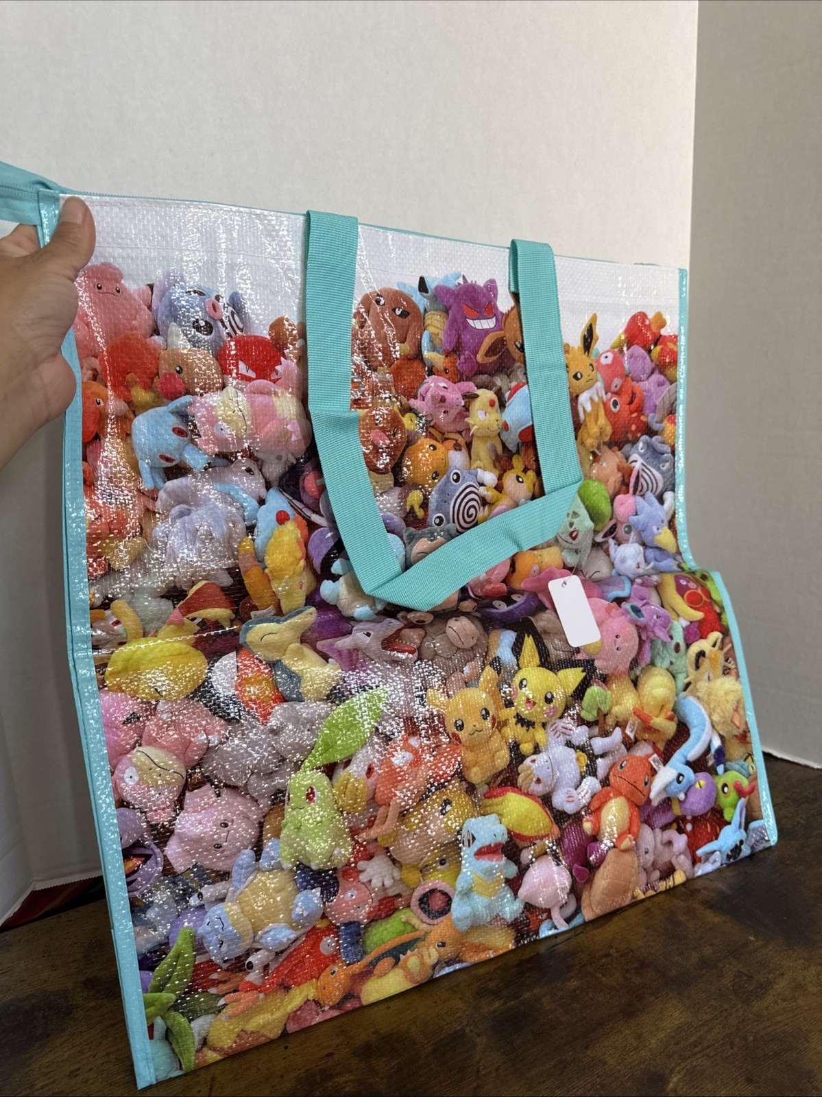 Pokemon Center Osaka Large Reusable Zipper Bag Plastic Multicolor NEW