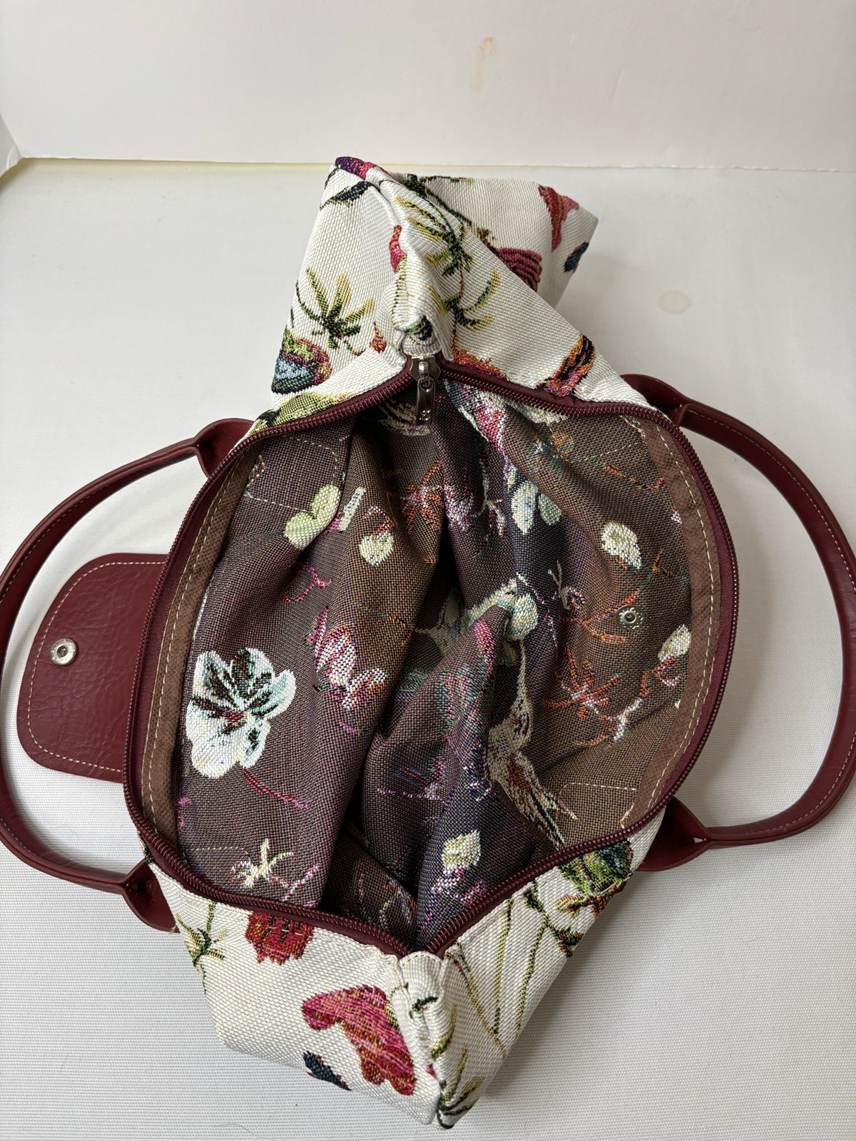 Signare Tapestry Folding Reusable Shopping Bag in Humming Birds
