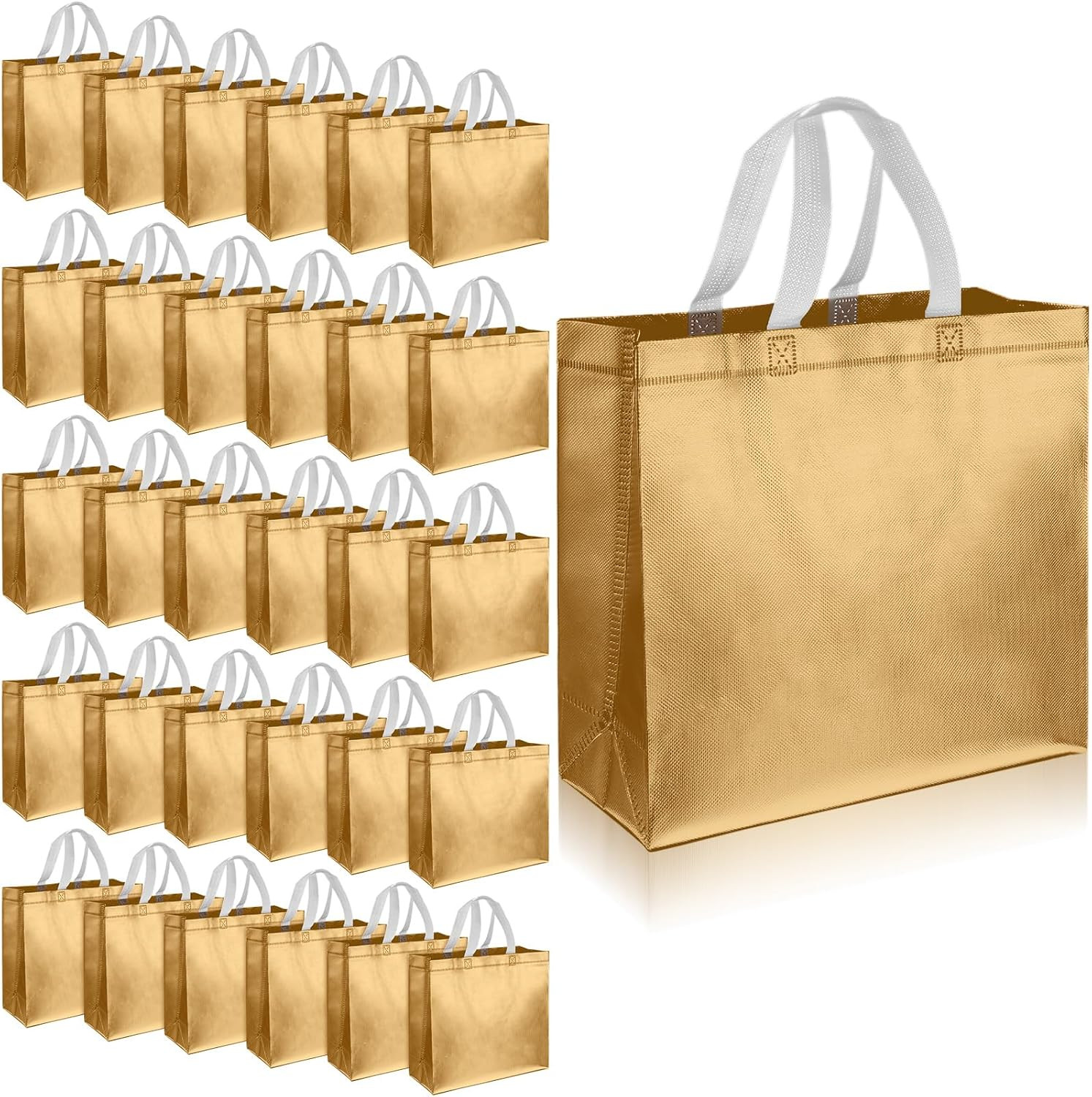 60 Pcs Reusable Gift Tote Bags Housekeeping Appreation Grocery Shopping Bag with