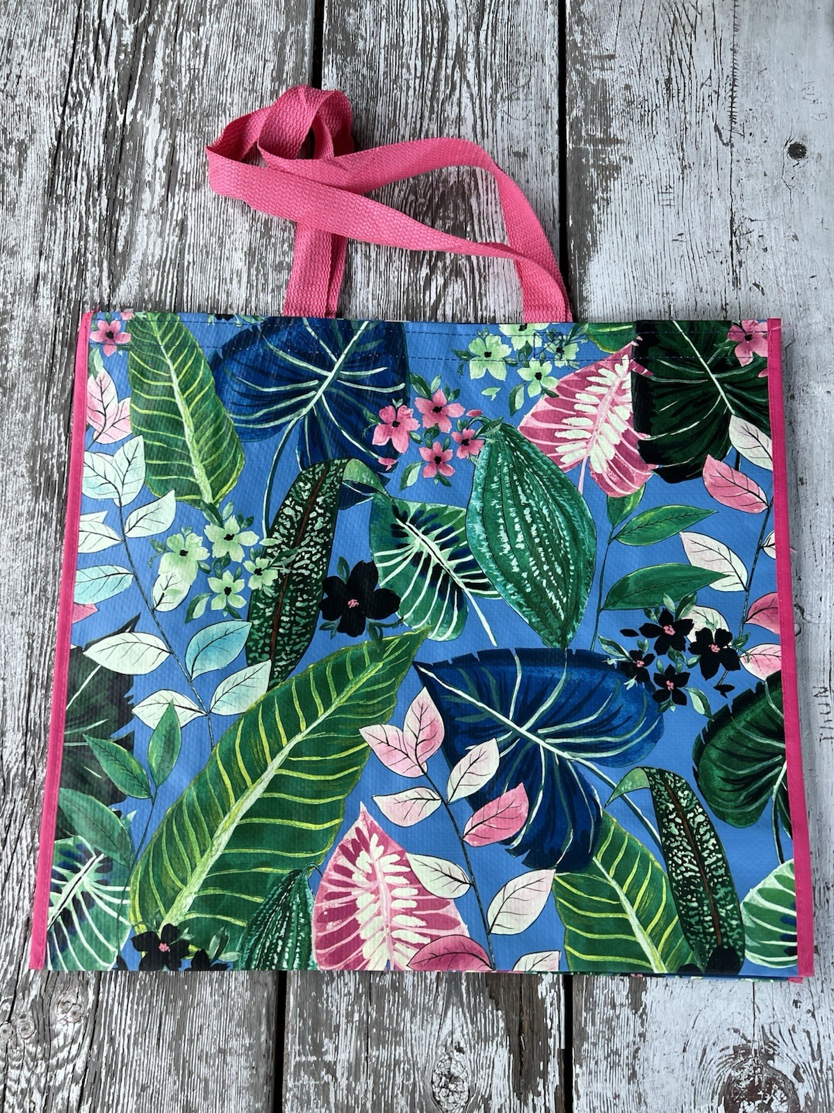 Reusable Tote Bags ~ 19″ X 18″ X 8″~ 🌺HAWAIIAN FLORAL ~ [TJ MAXX]