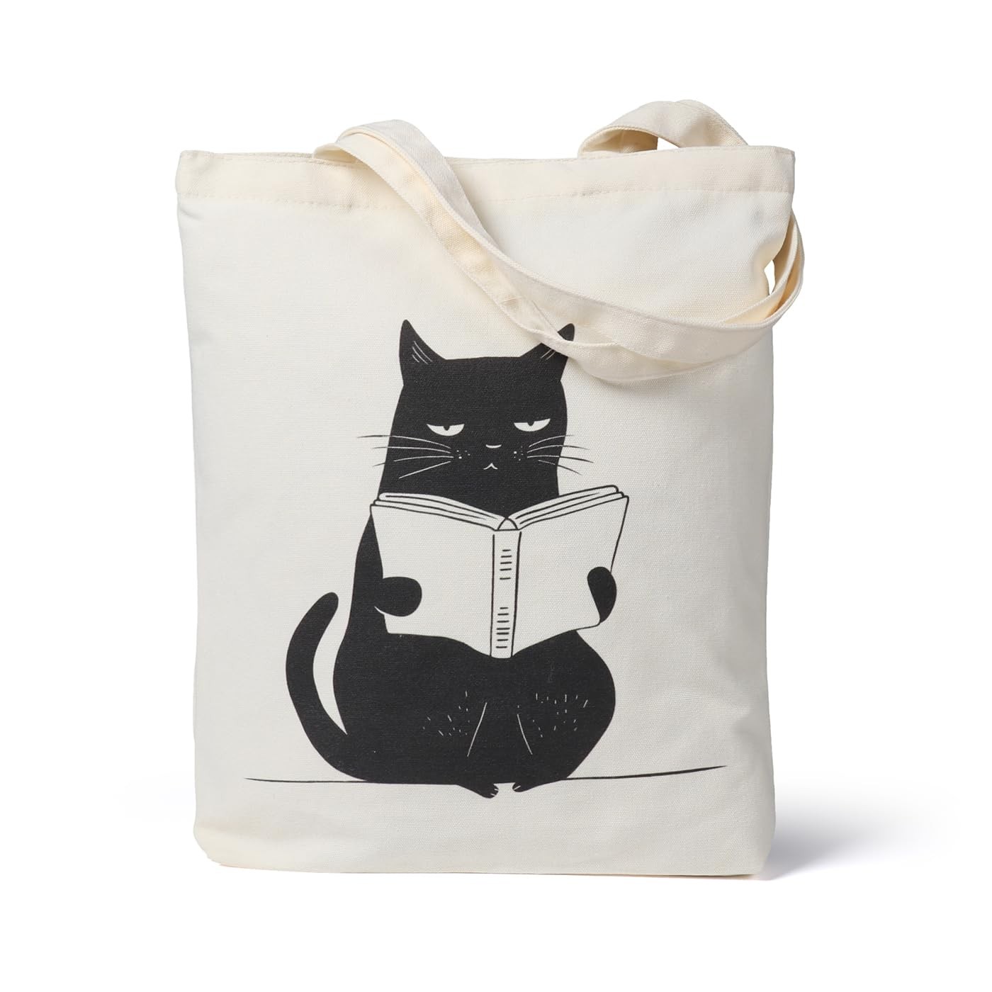 cat tote bag for women,Canvas Tote Bag with Inner Pocket, Cute Reusable Tote …