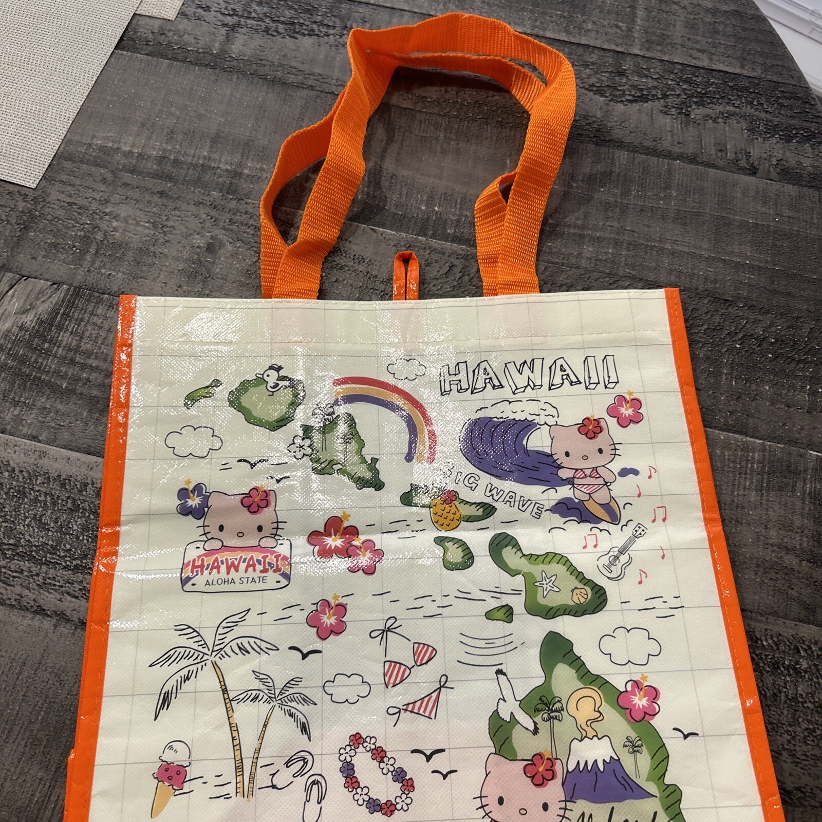 New Hello Kitty Island Chain HAWAII SHOPPING BAG ABC STORES