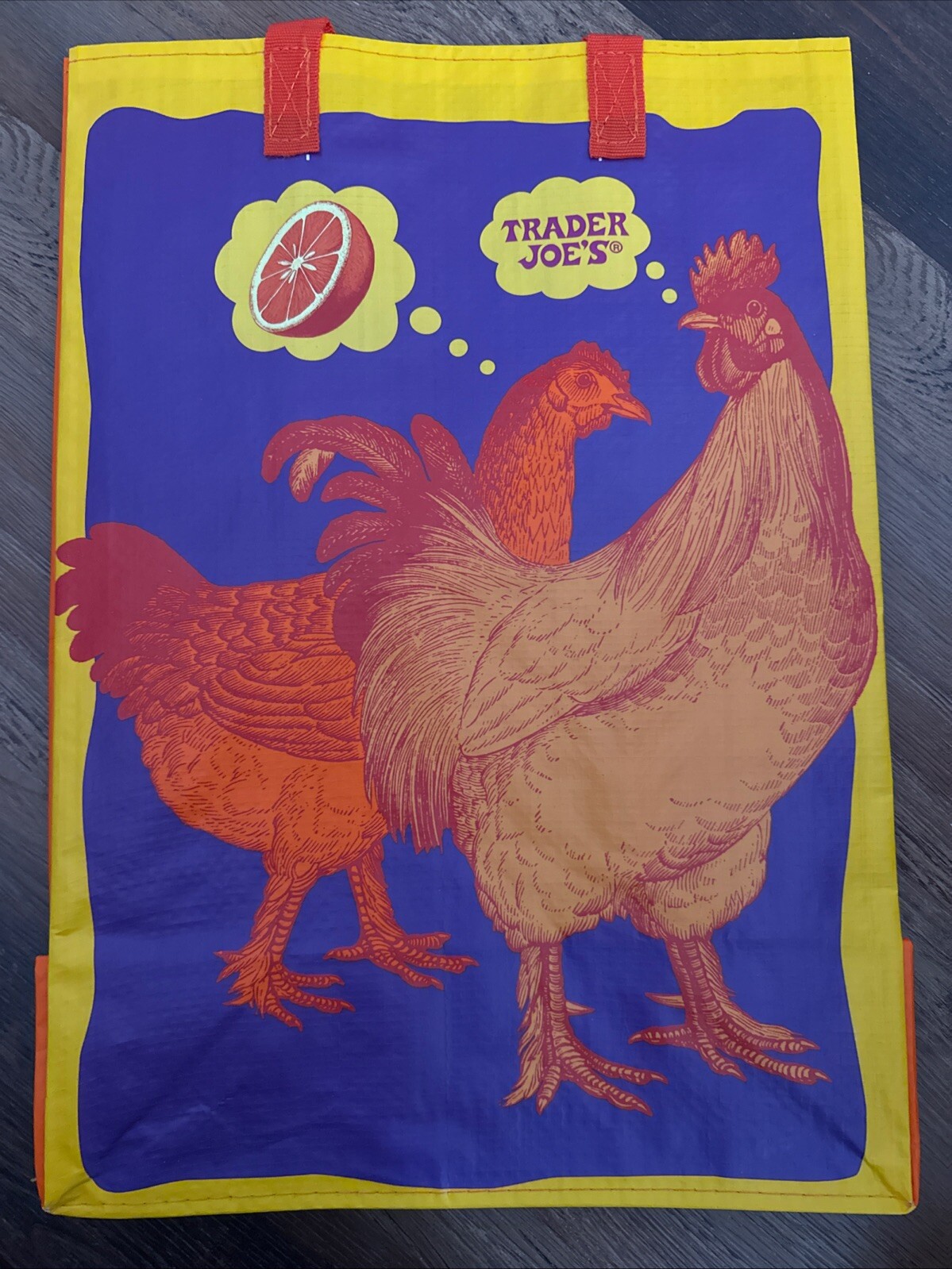 TRADER JOE’S Orange Chicken Reusable Shopping Bag New W/ Tags