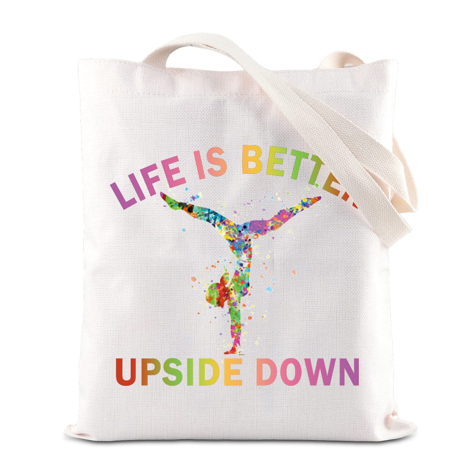 FOTAP Gymnast Cosmetic Bag Inspirational Gift 8 x 7 x 9 inches, White