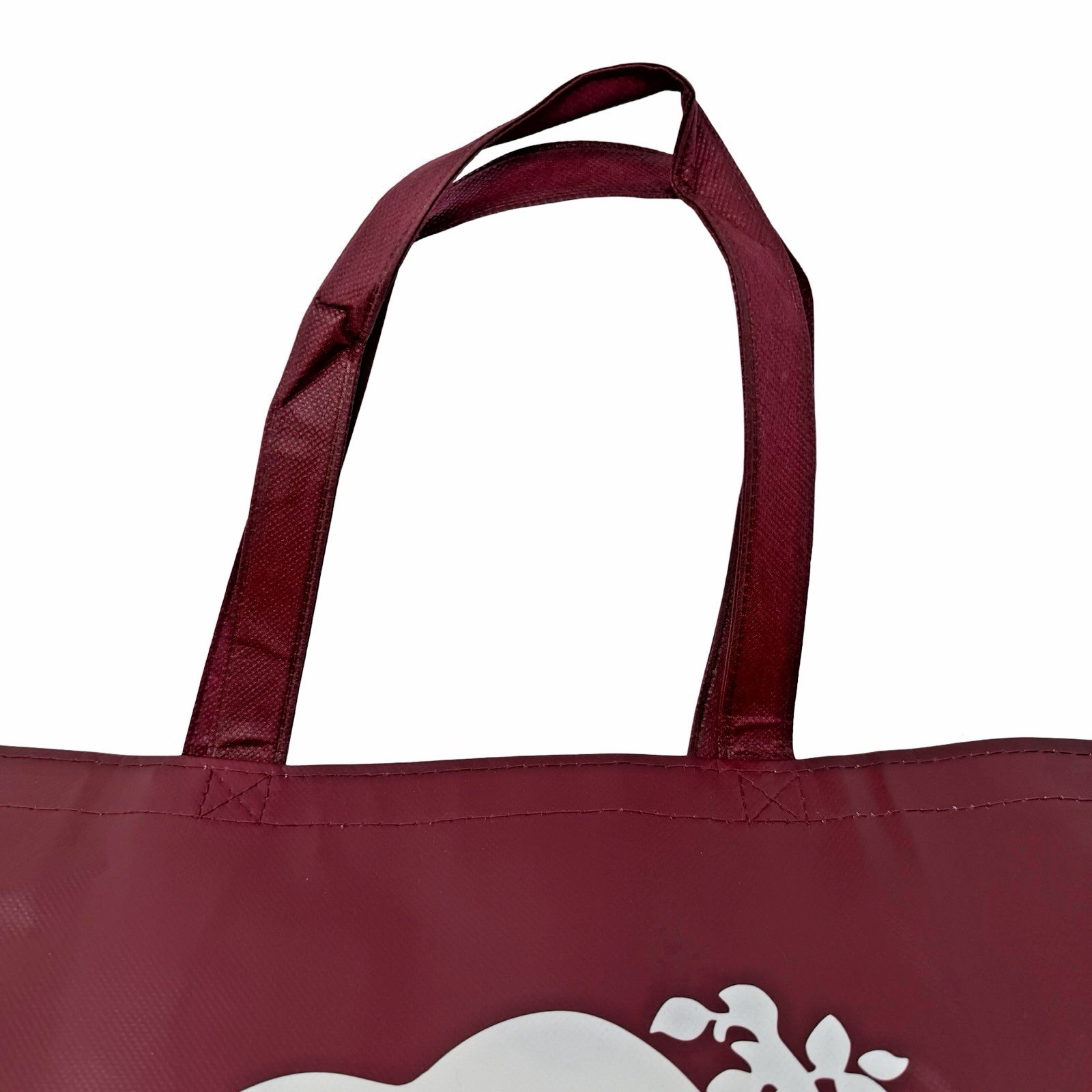 Roots Athletic Canada Maroon Reusable Shopping Bag Beaver Logo Preowned 16×14