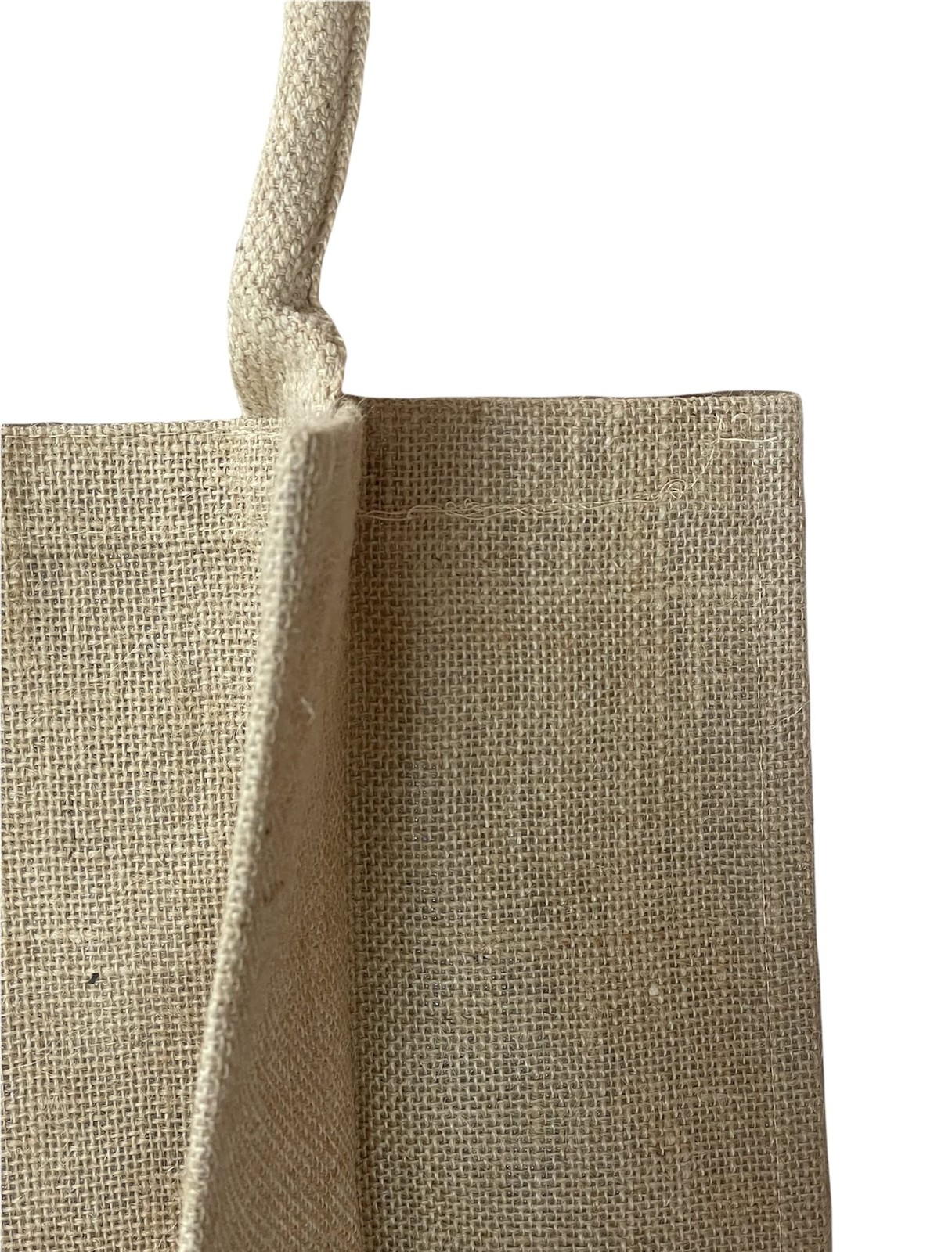 Heavy Duty Reusable Jute Burlap Tote Bags 6 Pack Natural Medium (Shopping/Gifts)