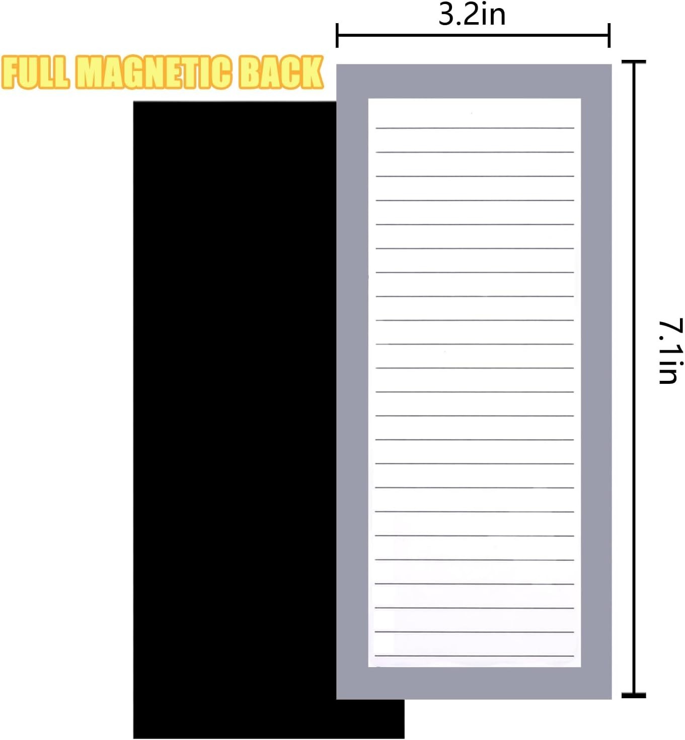 8 Pack Magnetic Notepads for Refrigerator – Grocery List, Shopping List, To-Do L