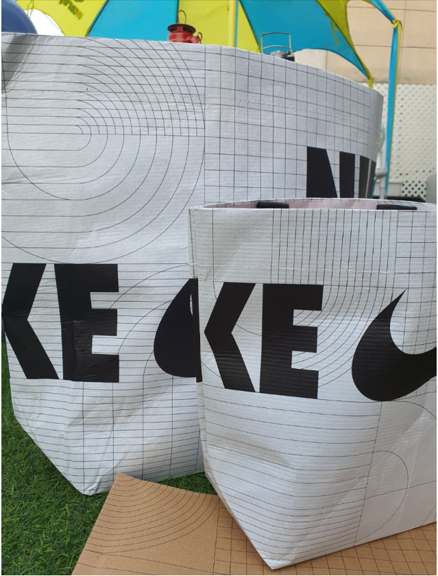 Nike Official Reusable Shopping Bag Eco-Friendly RPET Tote Multiple Sizes S M L
