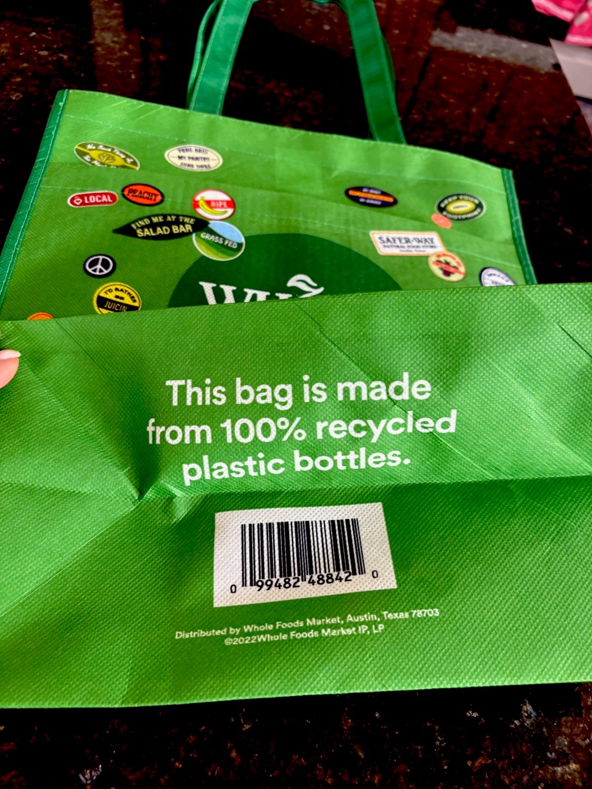 RARE Whole Foods Sticker reusable tote 1 Bag
