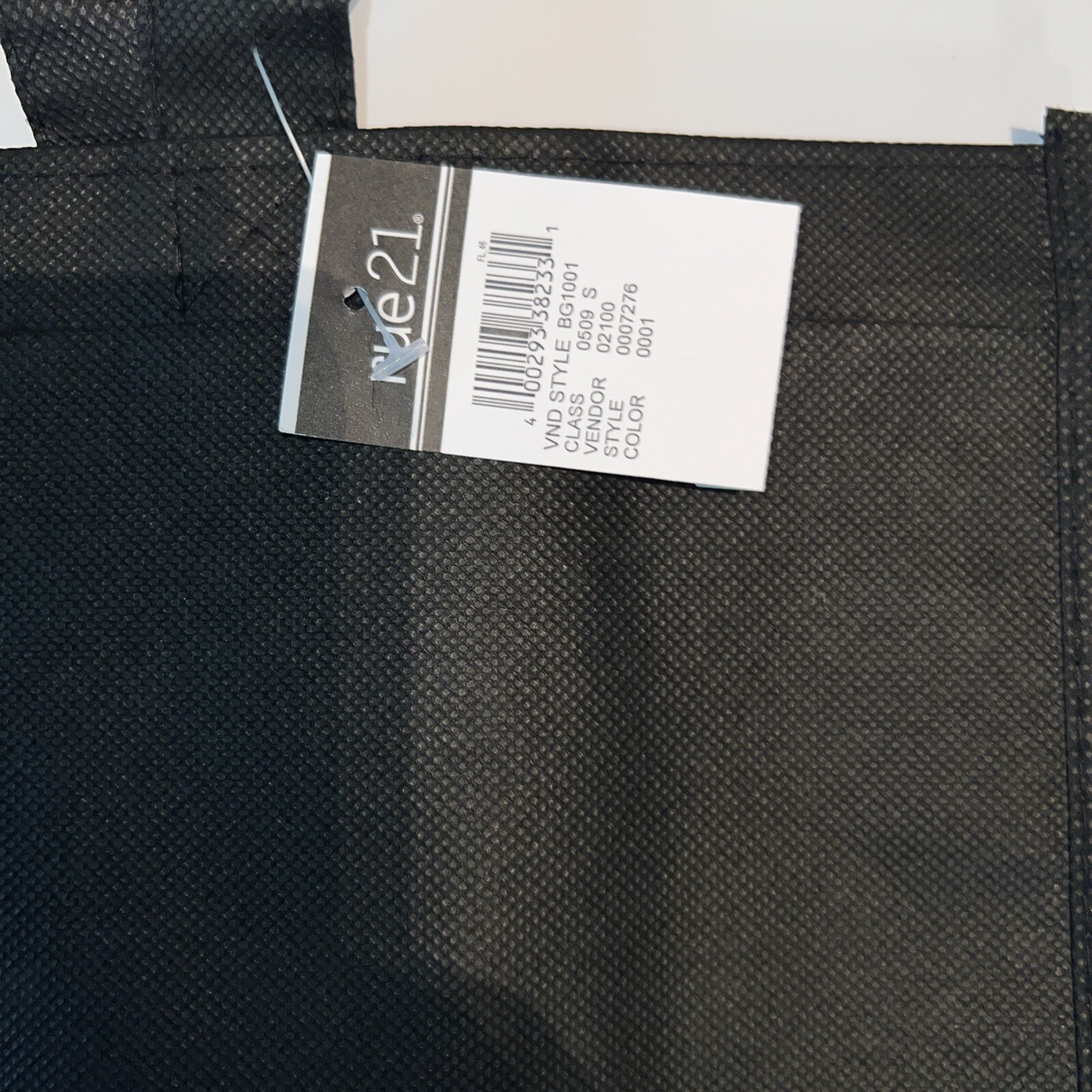 Rue 21 Black Reusable Tote Bag 16×13″ Brand New! Lot Of 1