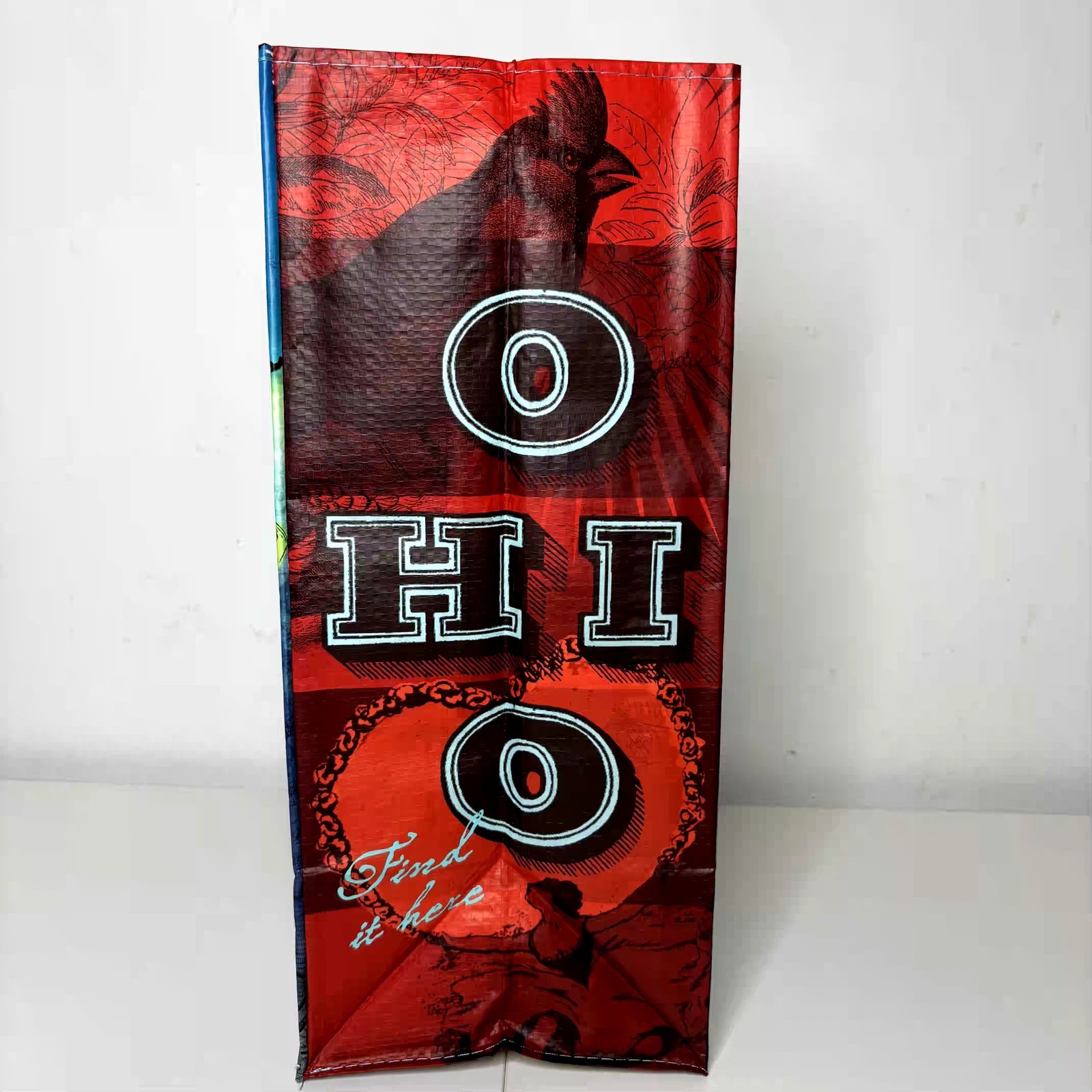 Trader Joe’s Ohio Buckeye State Tote Bag Reusable Shopper Plane Rock n Roll NWT!