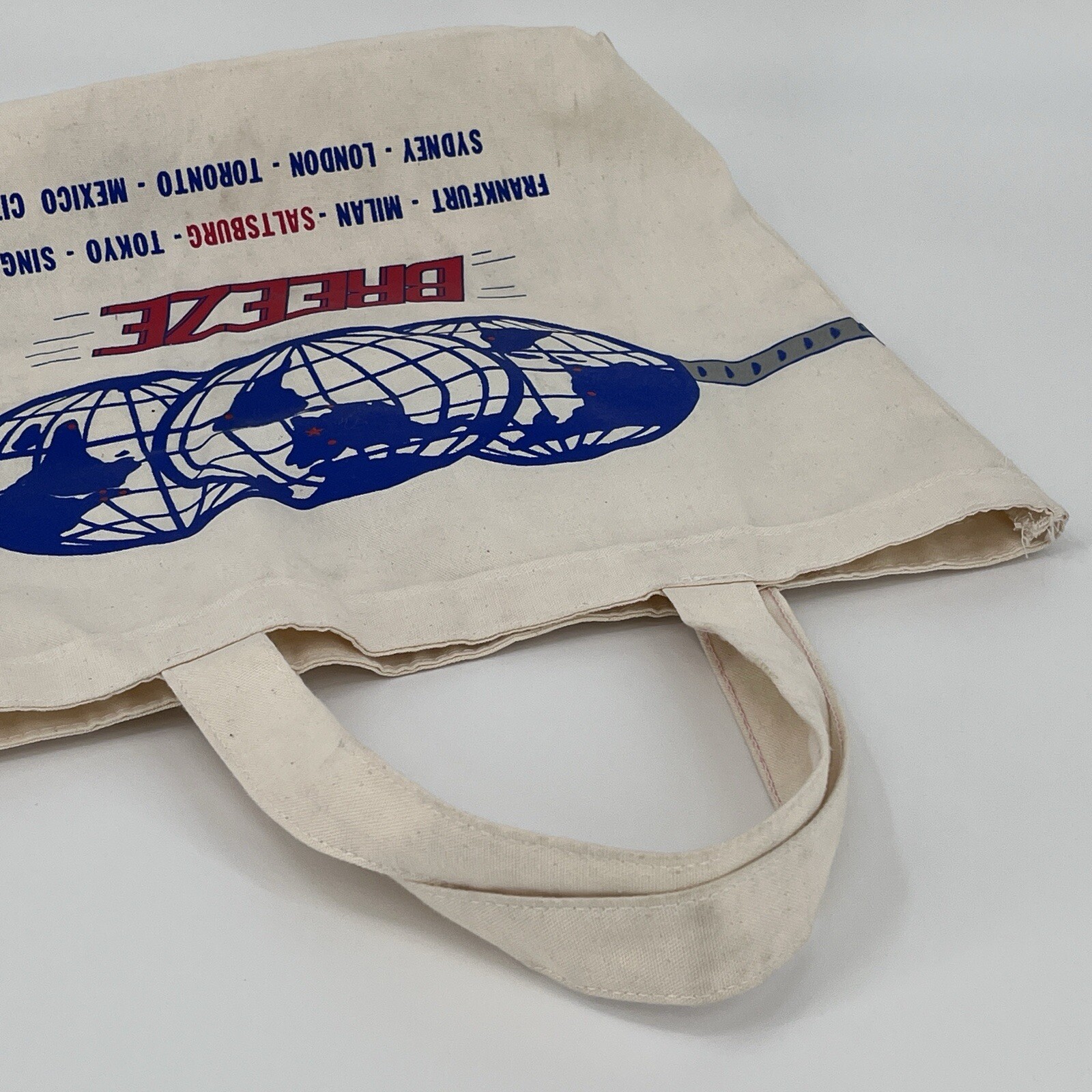 Vintage 80s 90s Breeze Stainless Steel Tote Canvas Book Bag – Corvette